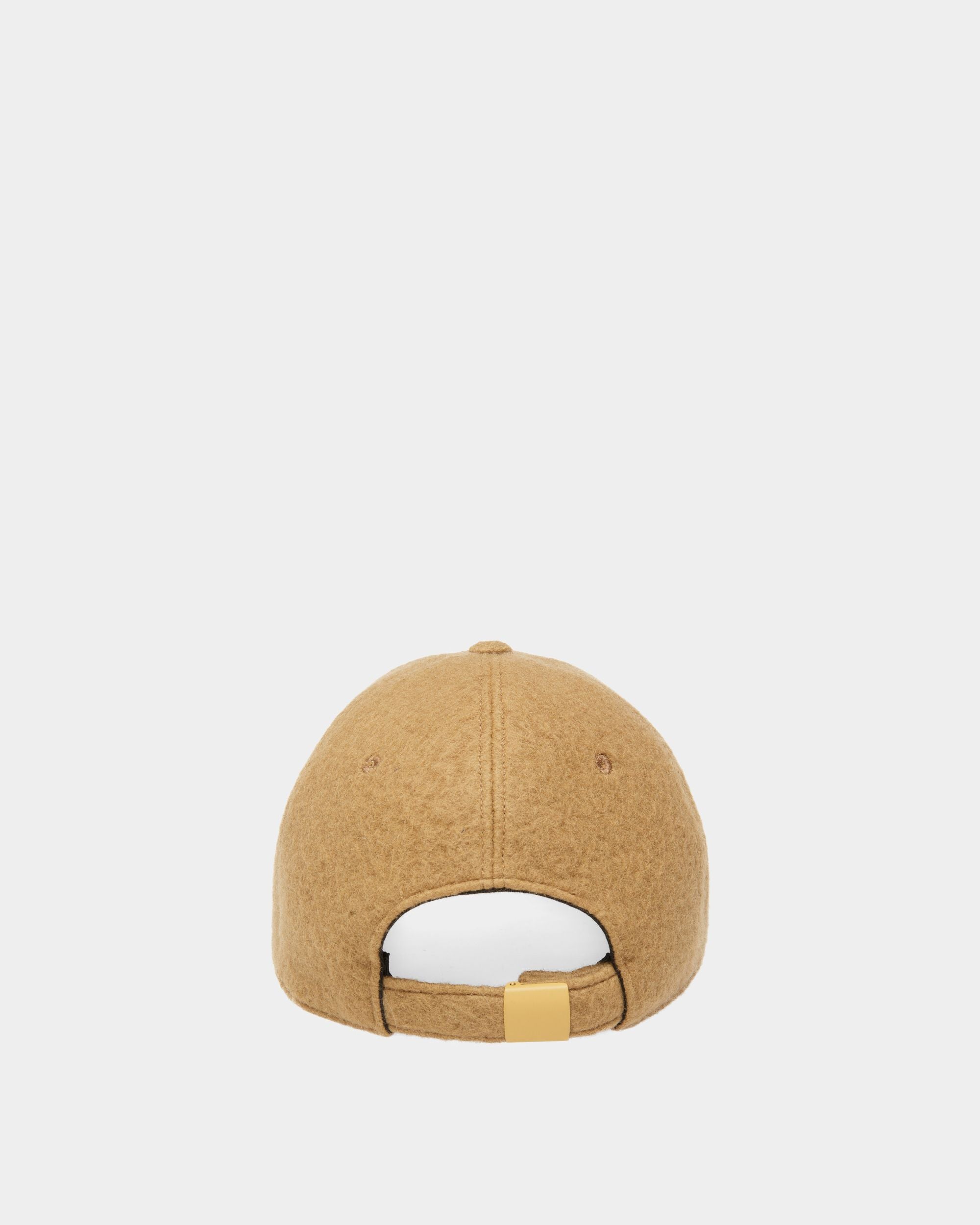 Baseball Cap In Camel Cashmere - Men's - Bally - 02