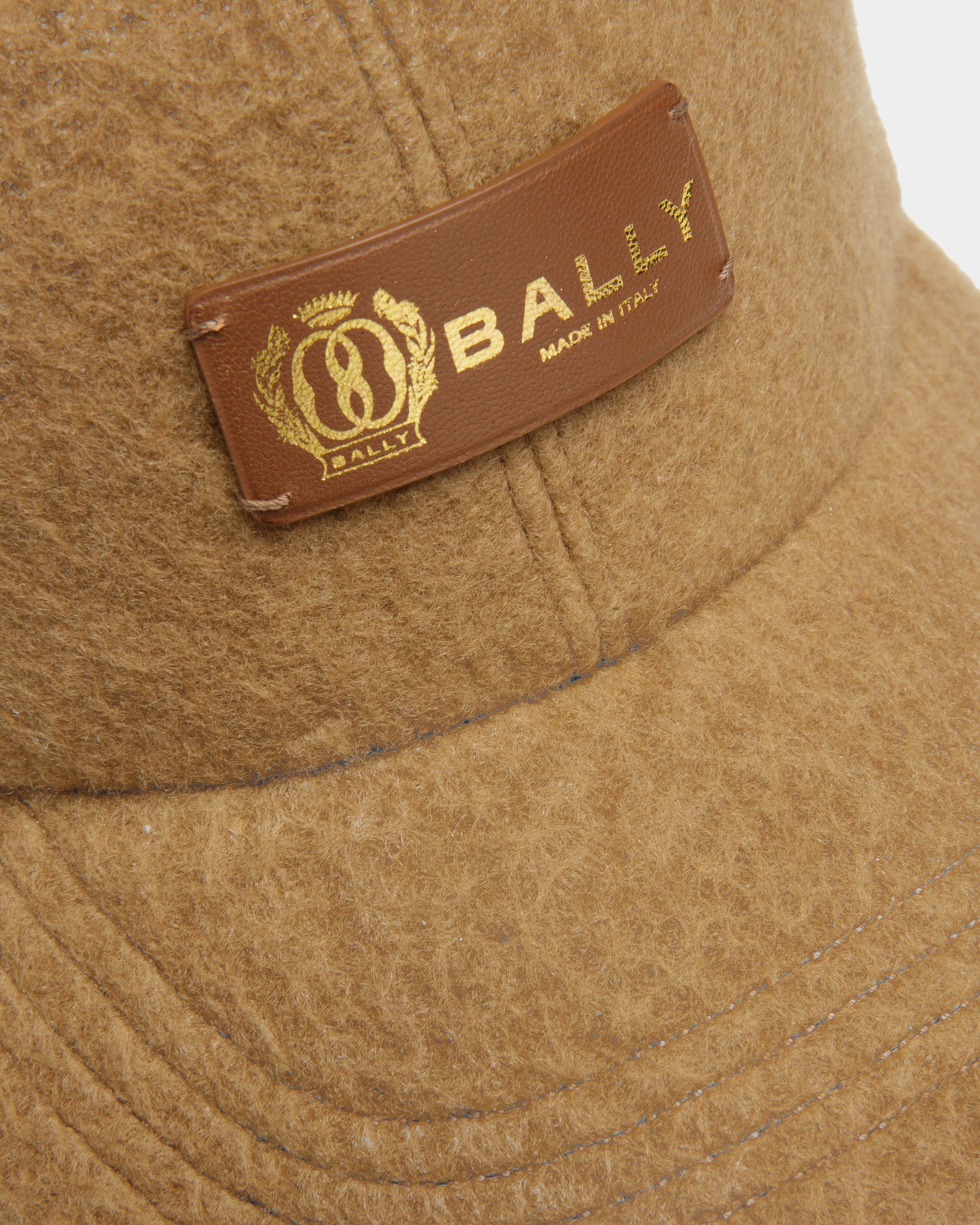 Baseball Cap In Camel Cashmere - Men's - Bally - 03