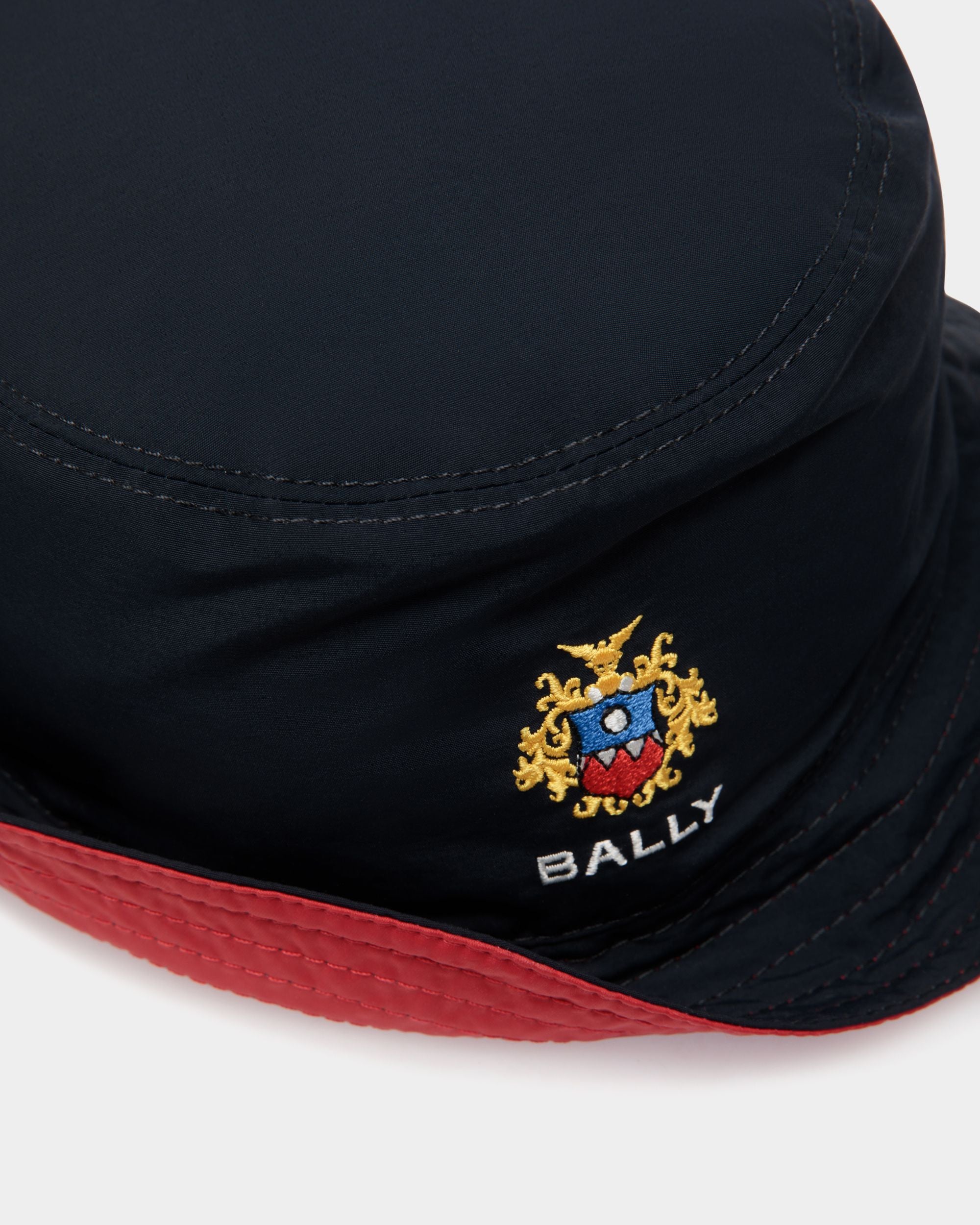 Hat In Blue Nylon - Men's - Bally - 03