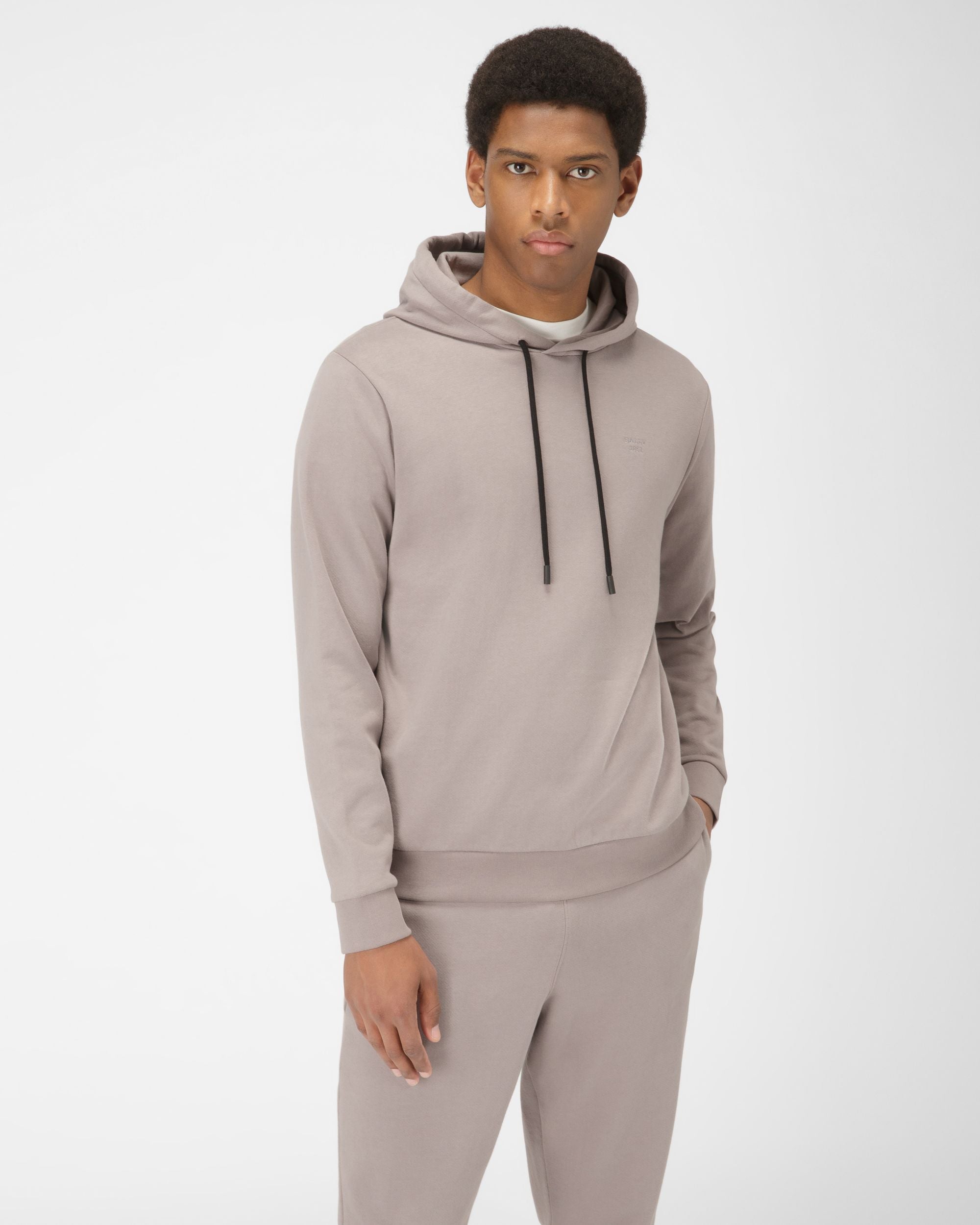 Organic Cotton Mix Sweatshirt In Grey - Men's - Bally - 01