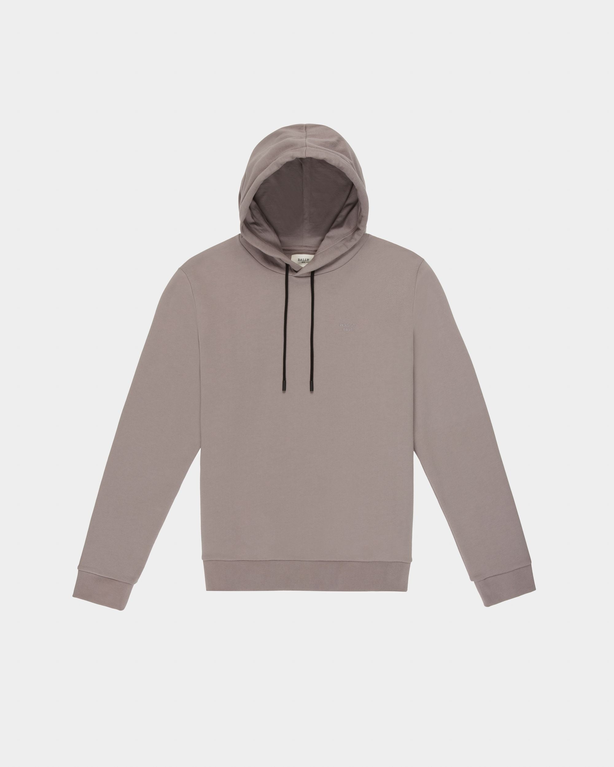 Organic Cotton Mix Sweatshirt In Grey - Men's - Bally - 04