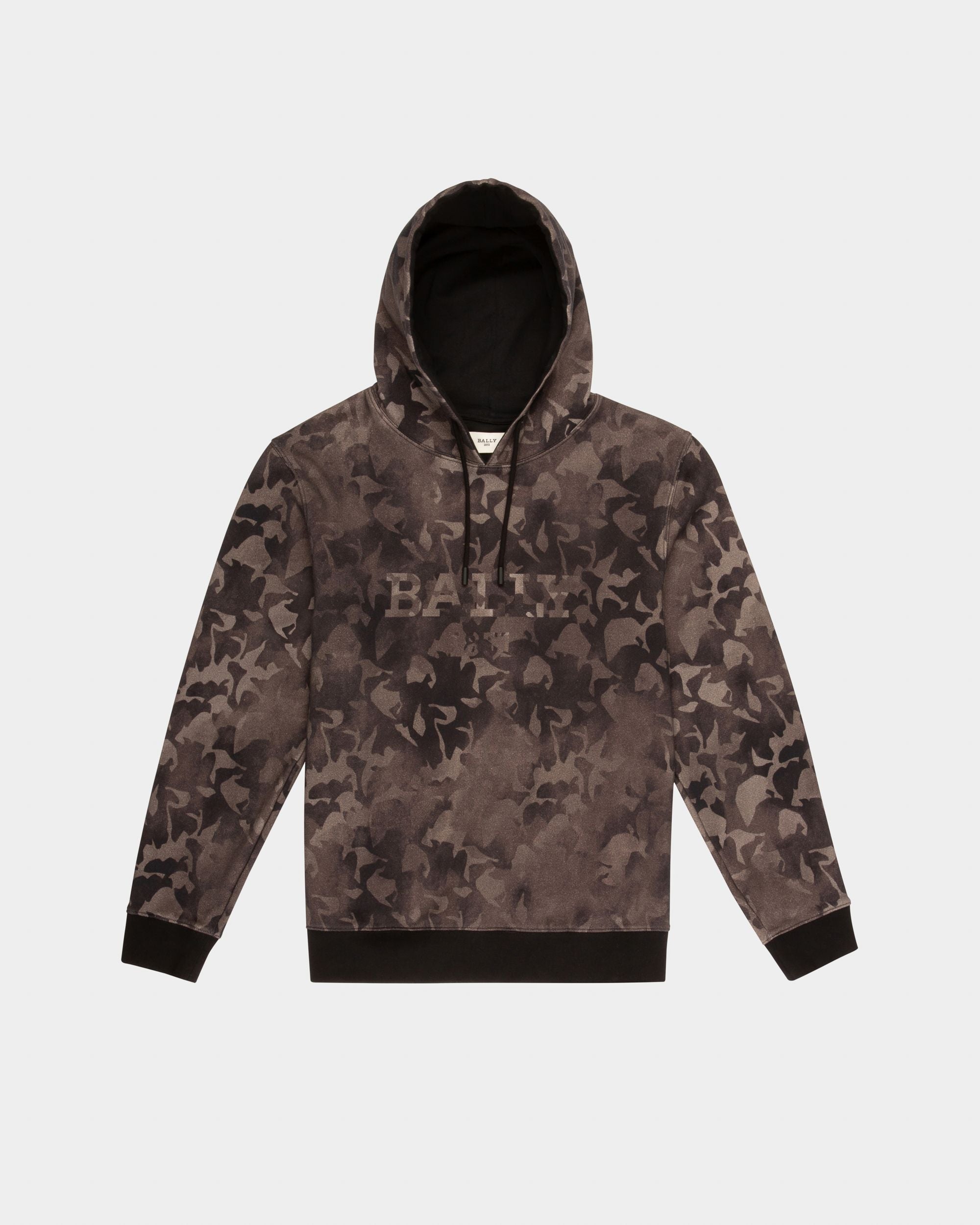 Organic Cotton Sweatshirt In Black - Men's - Bally - 04