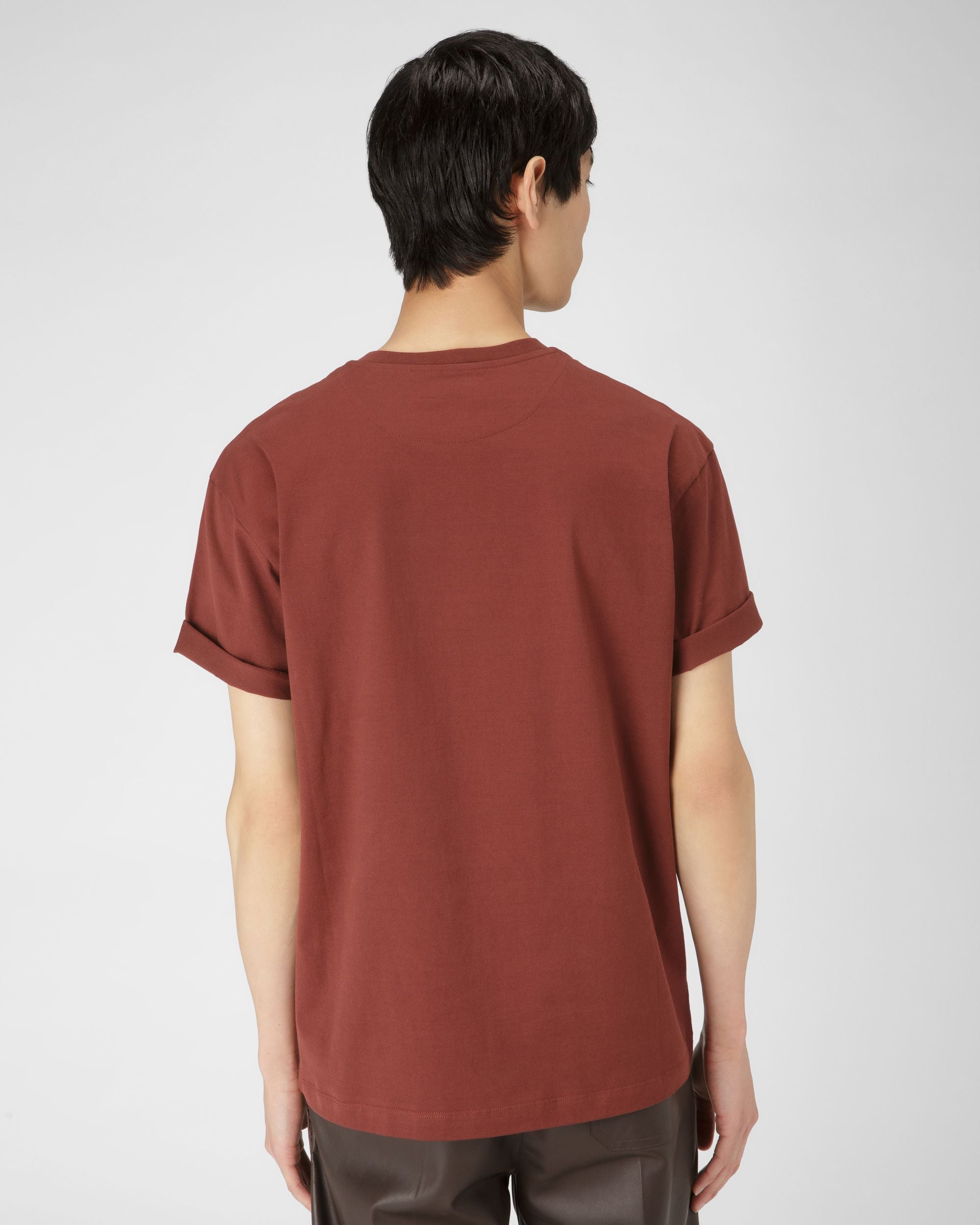 Organic Cotton T-Shirt Heritage Red - Men's - Bally - 03