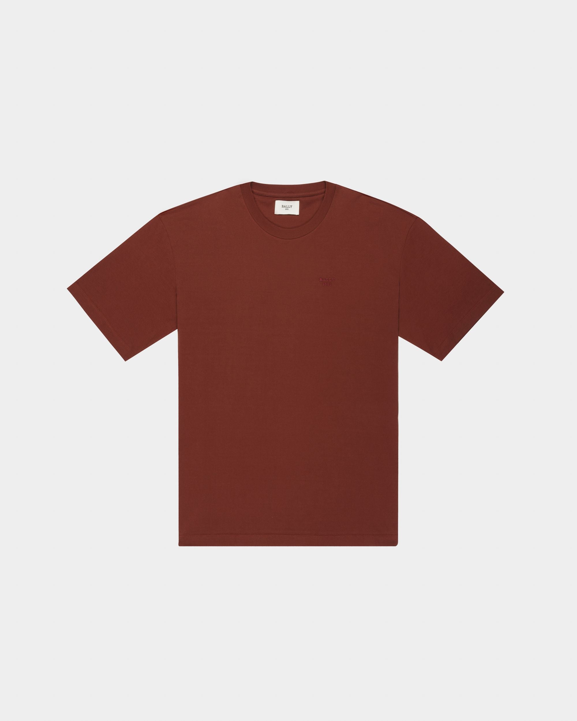 Organic Cotton T-Shirt Heritage Red - Men's - Bally - 04