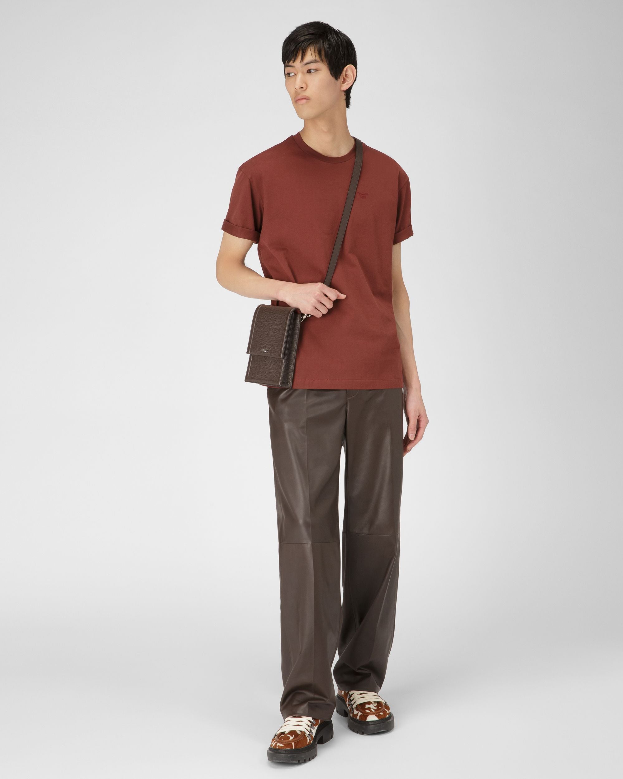 Organic Cotton T-Shirt Heritage Red - Men's - Bally - 05
