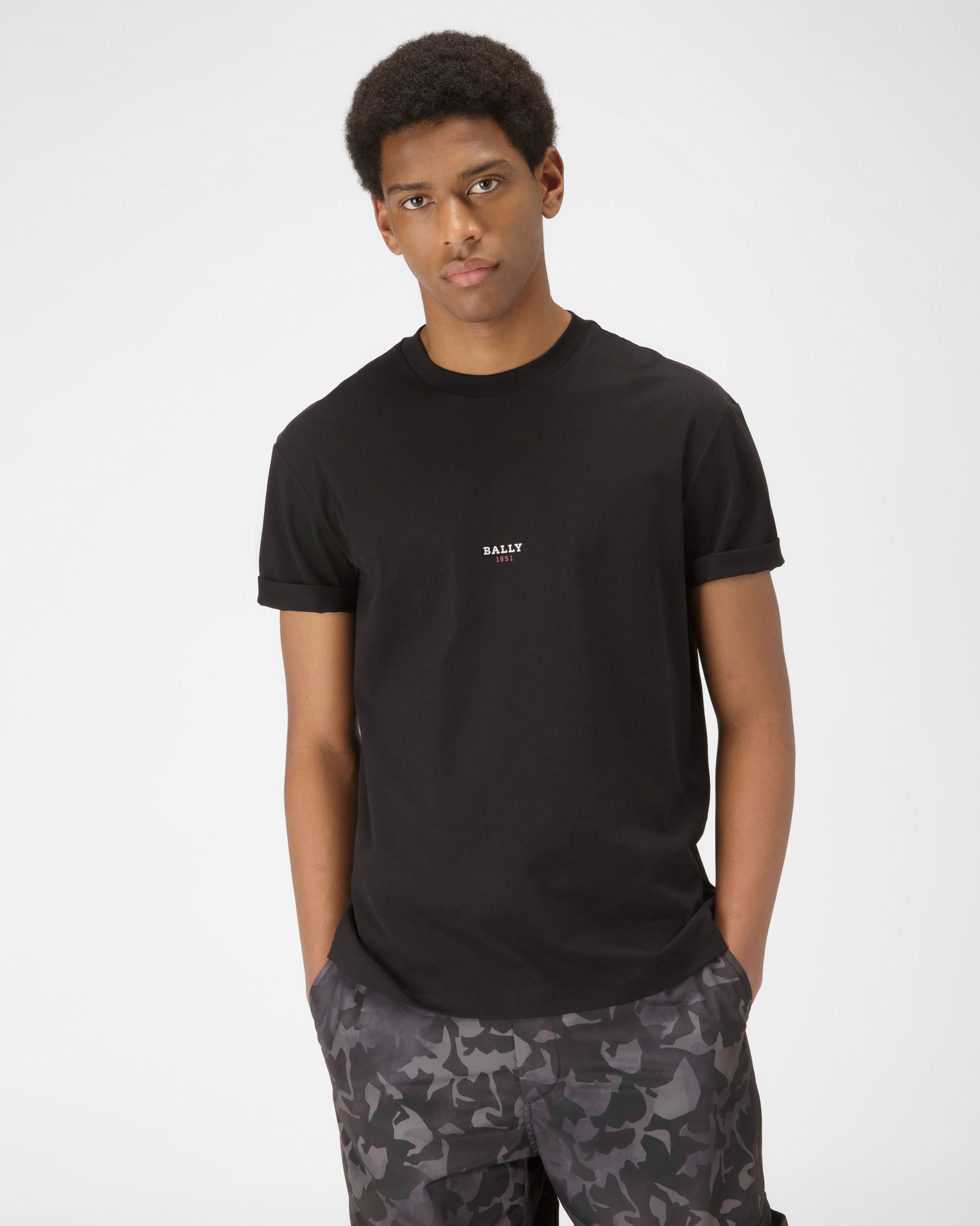 Small Logo T-Shirt - Men's - Bally - 01