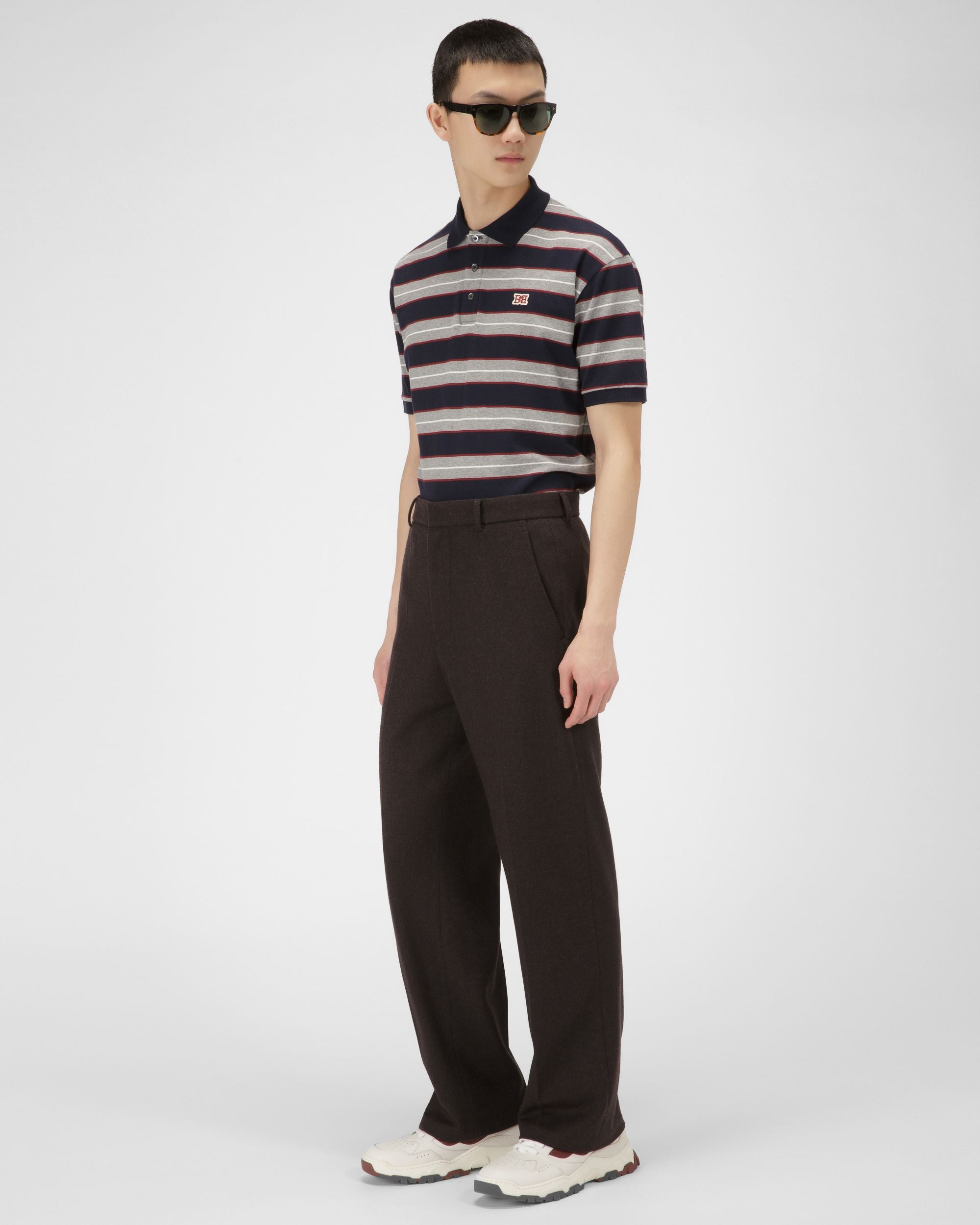 Striped Polo - Men's - Bally - 05