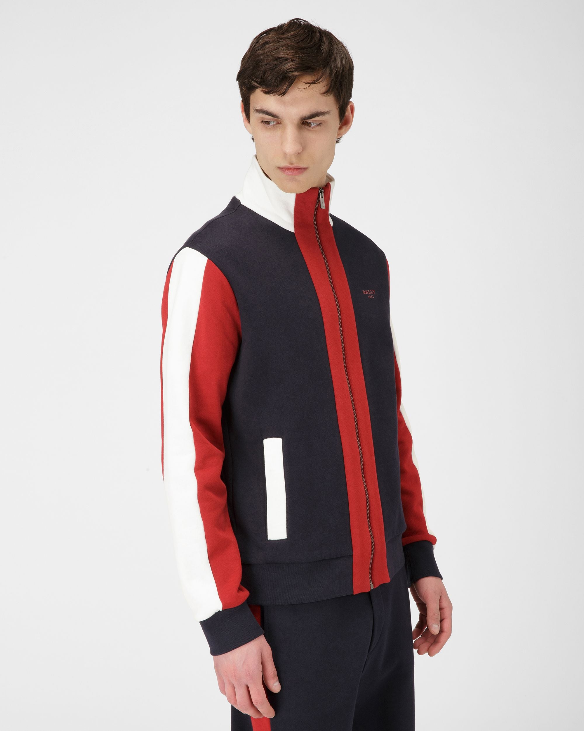 Cotton Sweatshirt - Men's - Bally - 03