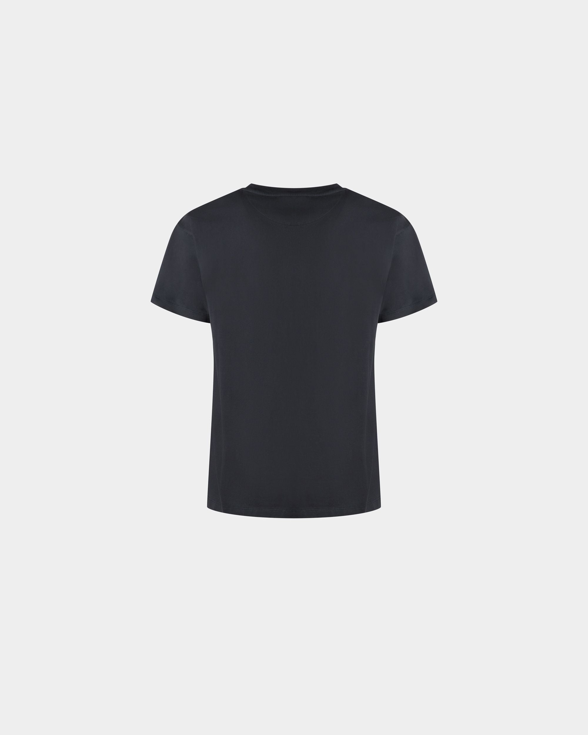 Train Motif T-Shirt In Stone Cotton - Men's - Bally - 07