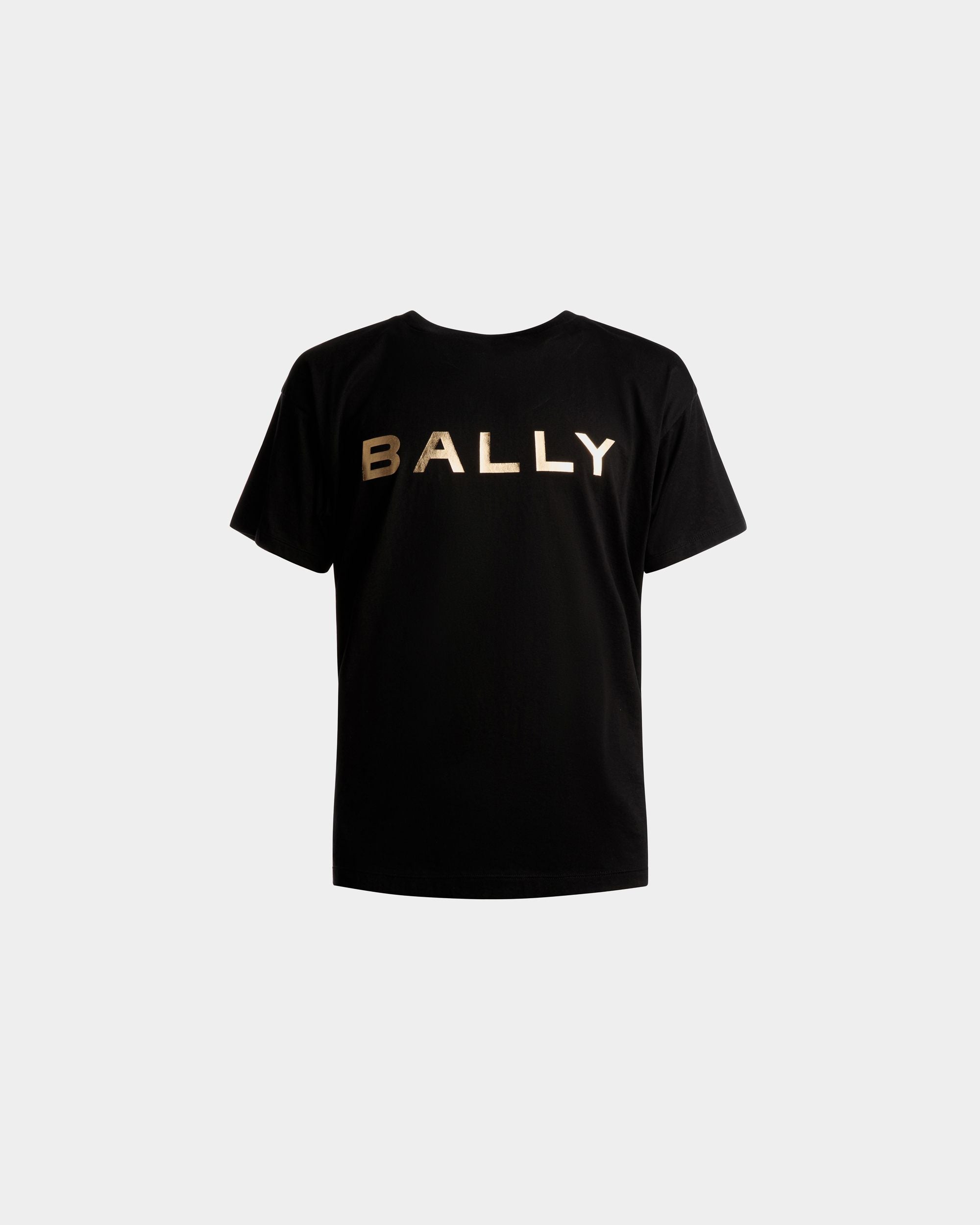 Logo T-Shirt In Black Cotton - Men's - Bally - 01