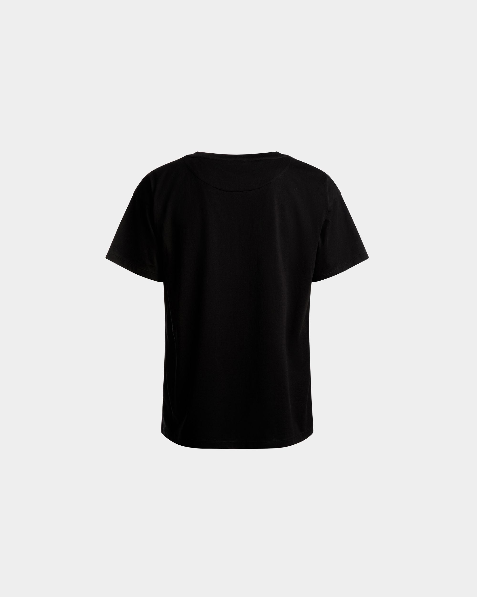 Logo T-Shirt In Black Cotton - Men's - Bally - 07