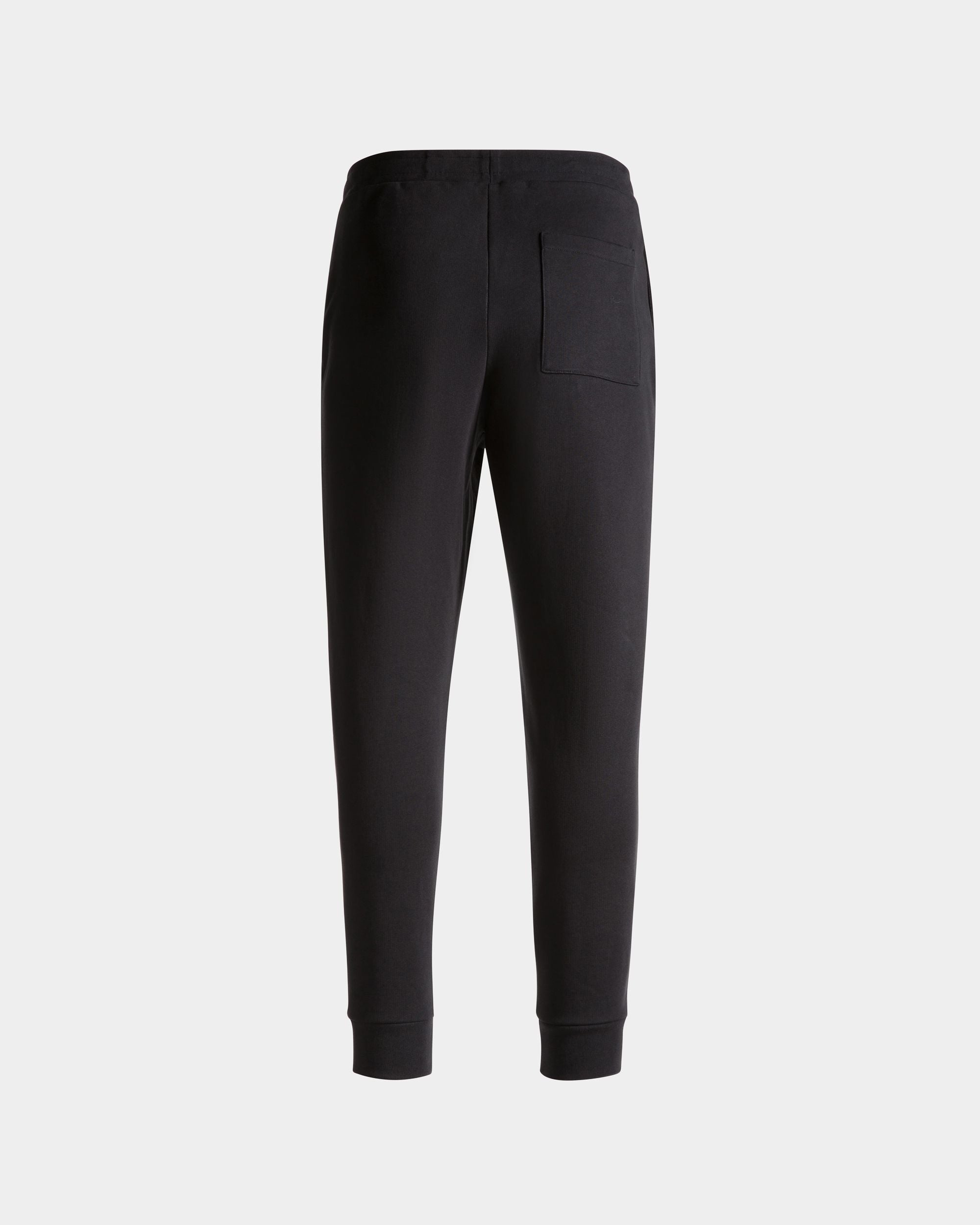 Sweatpants With a Bally Crest Logo In Navy Blue Cotton - Men's - Bally - 07