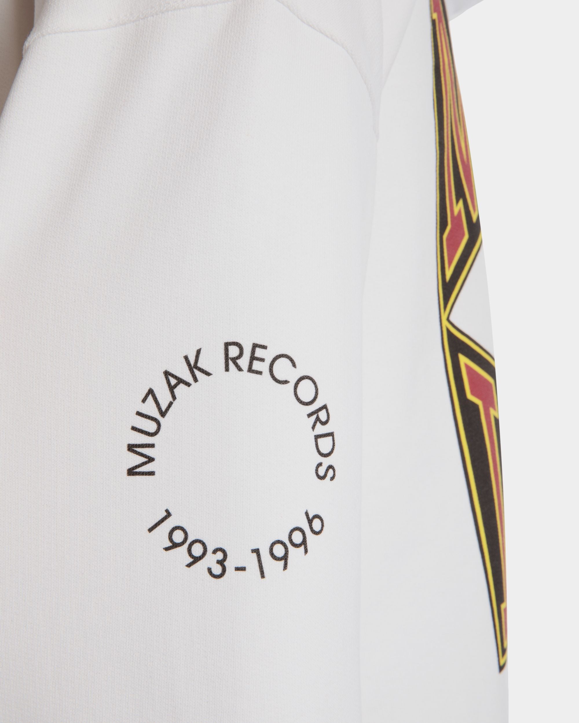 DJ Leo Mas x Bally Hoodie in White Cotton with a Muzak Print - Men's - Bally - 04