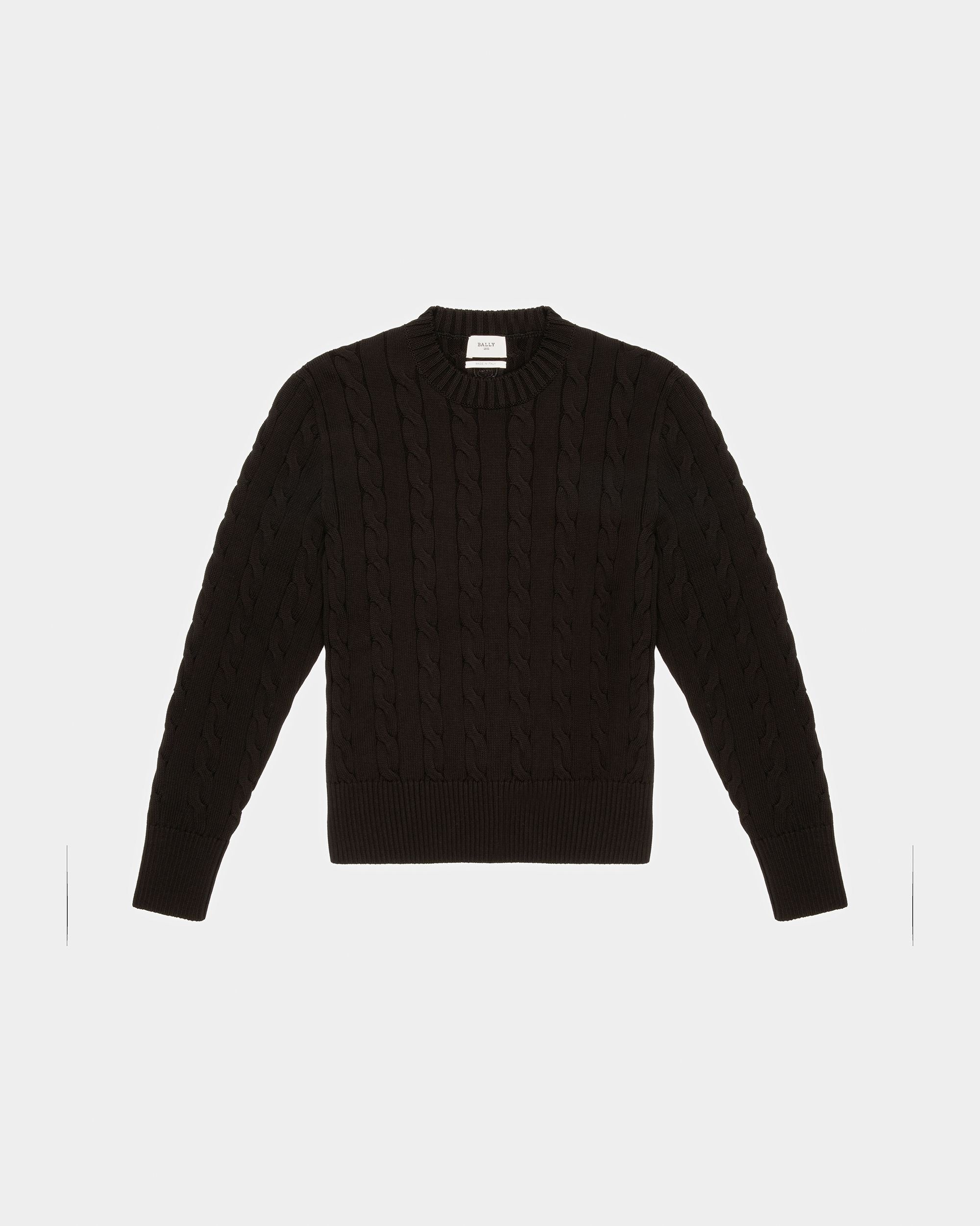 Cable Knit Crew Neck - Men's - Bally - 01
