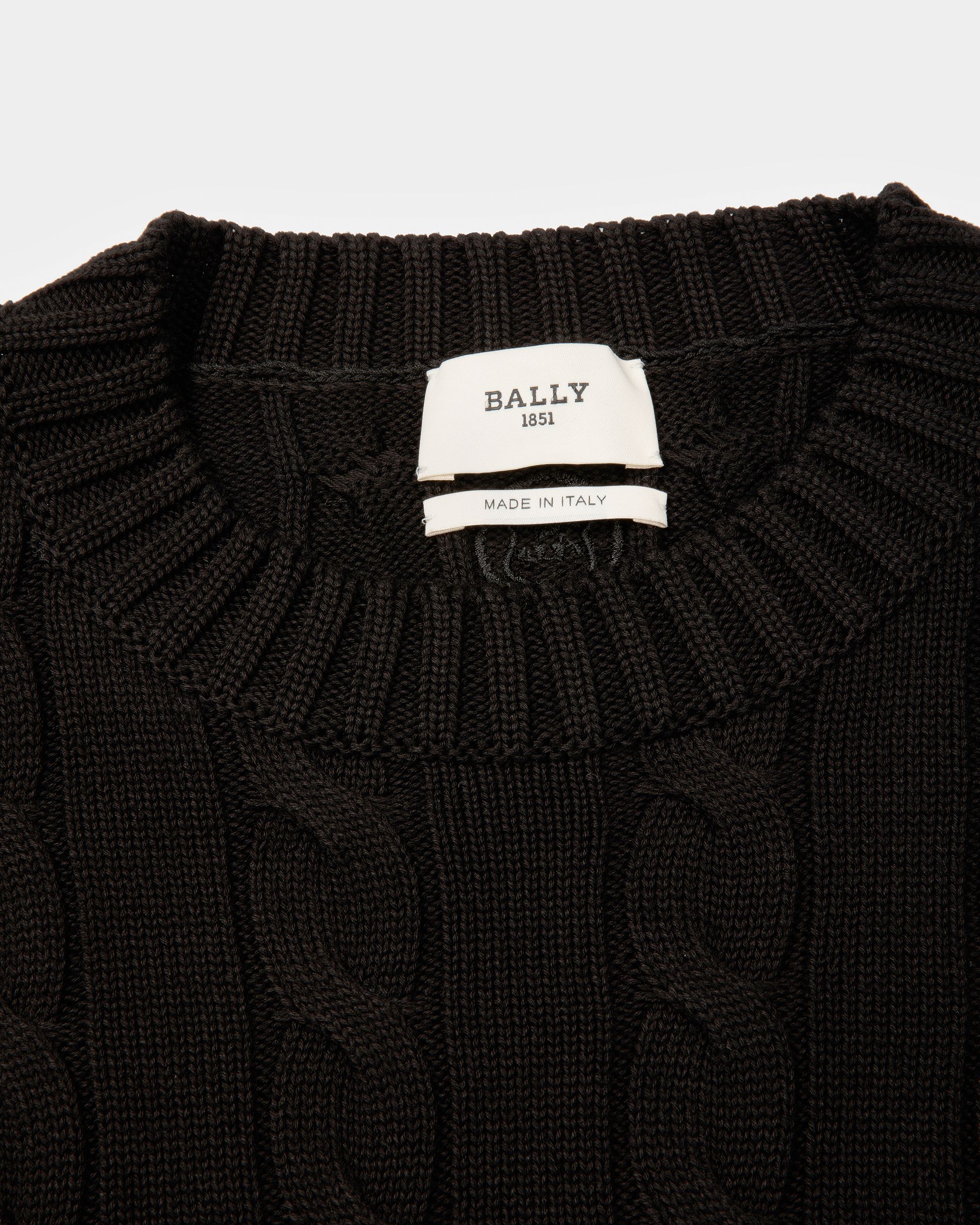 Cable Knit Crew Neck - Men's - Bally - 02