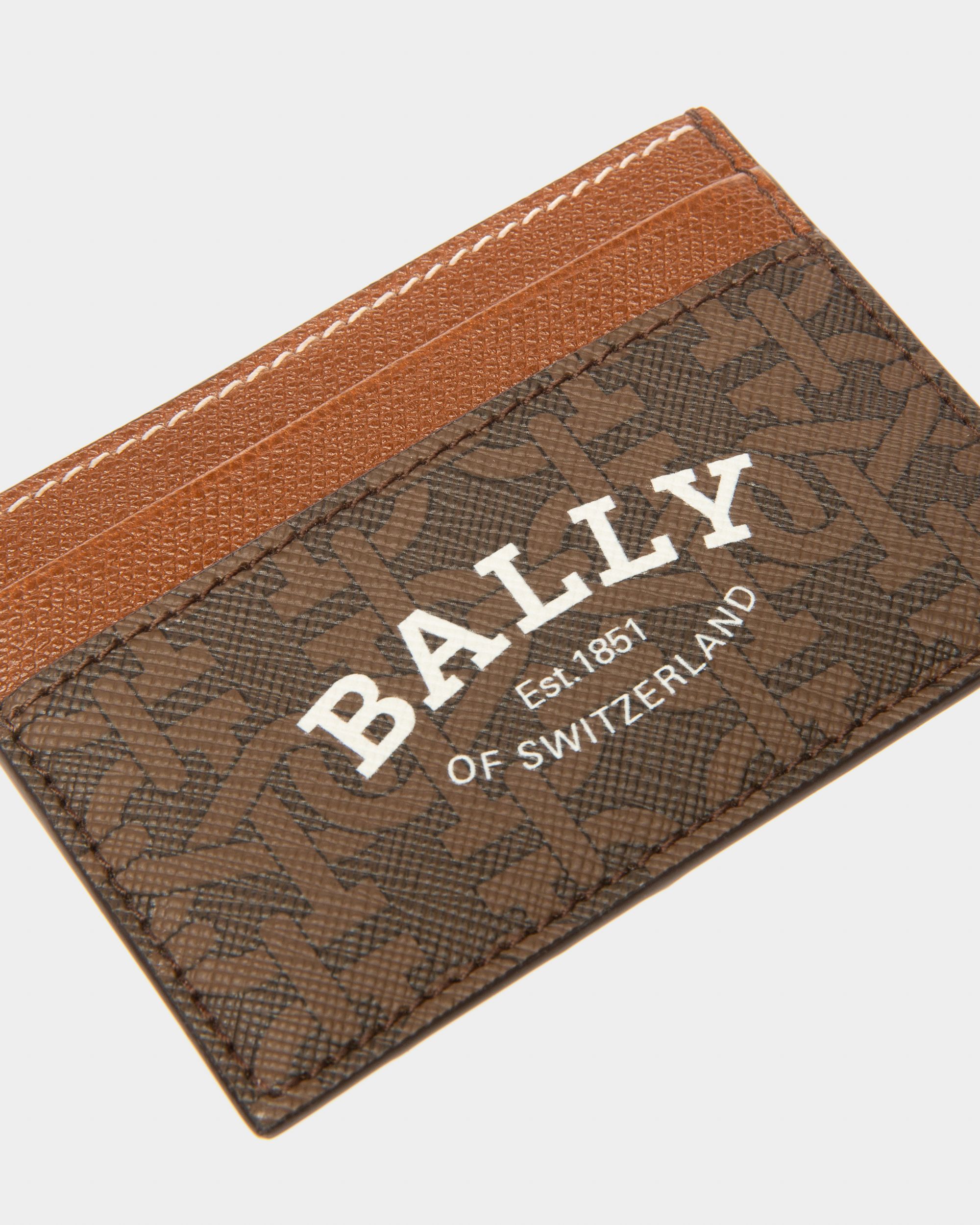 Bhar Tpu Card Holder In Brown - Men's - Bally - 04