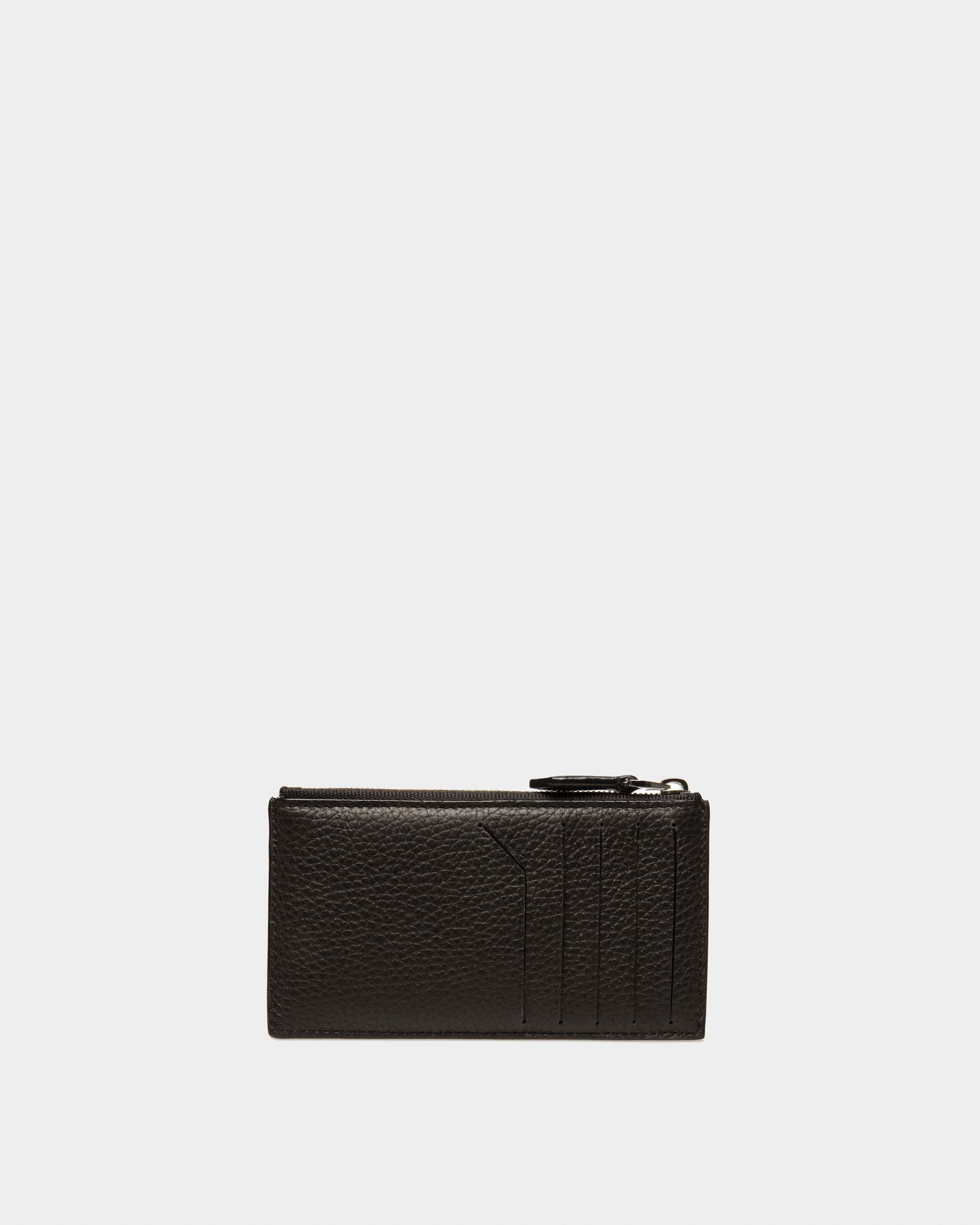 Sythom Leather Business Card Holder In Black - Men's - Bally - 02
