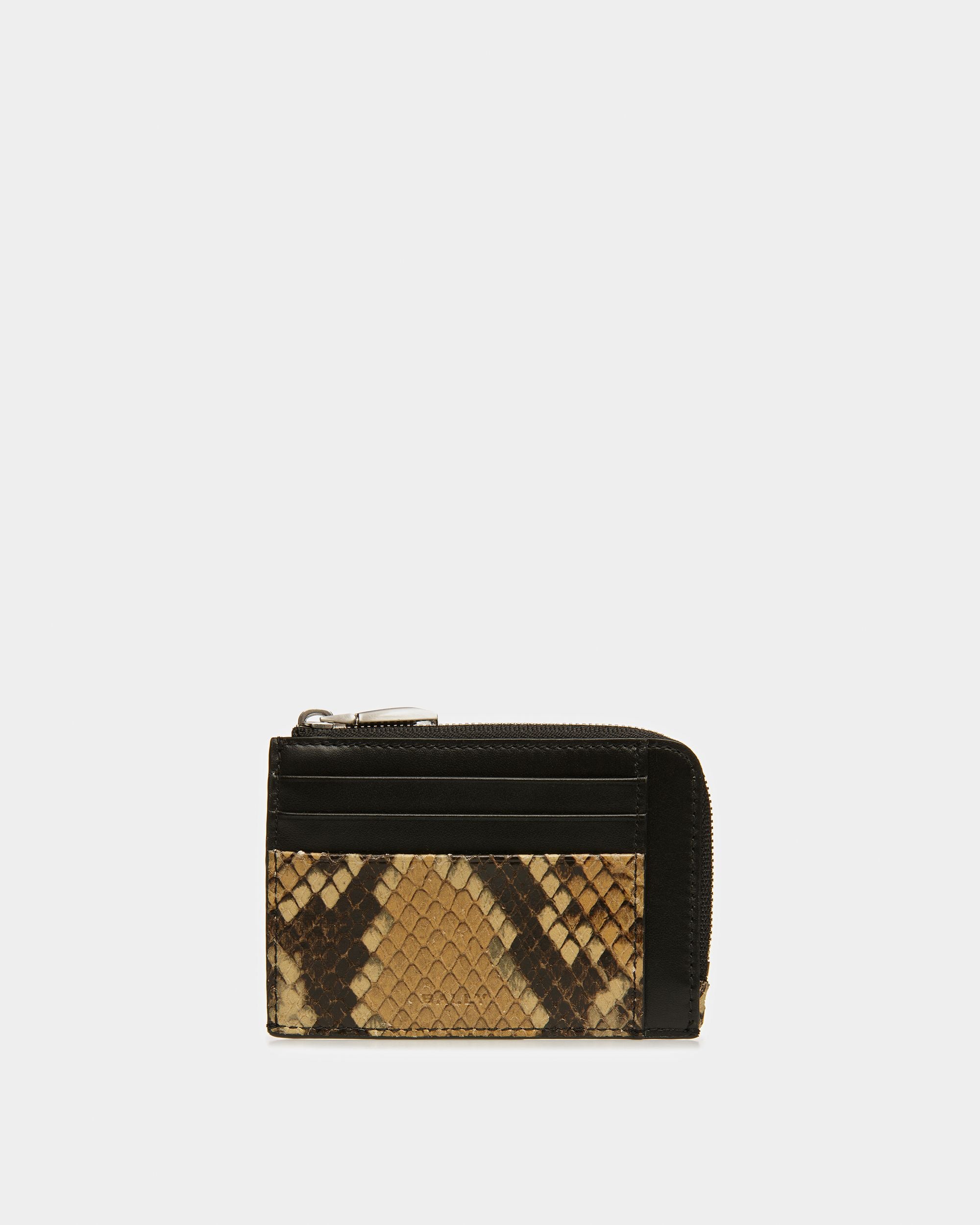 Zipped Coin Holder In Python Print - Men's - Bally - 01