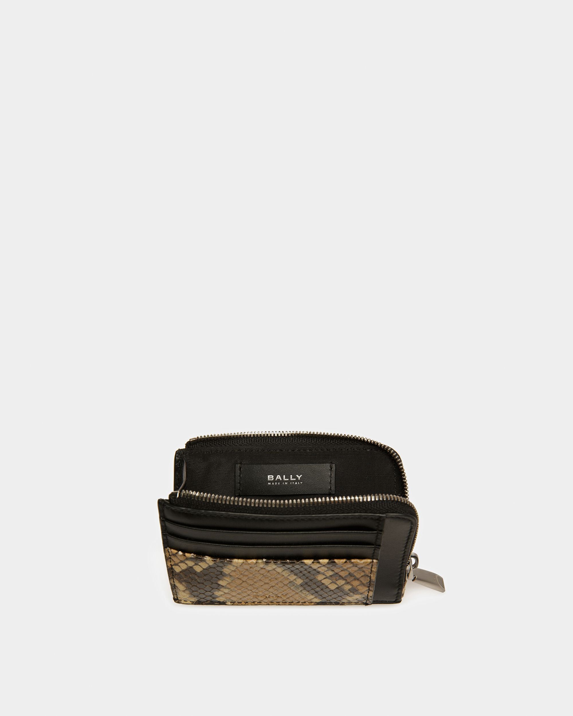 Zipped Coin Holder In Python Print - Men's - Bally - 03