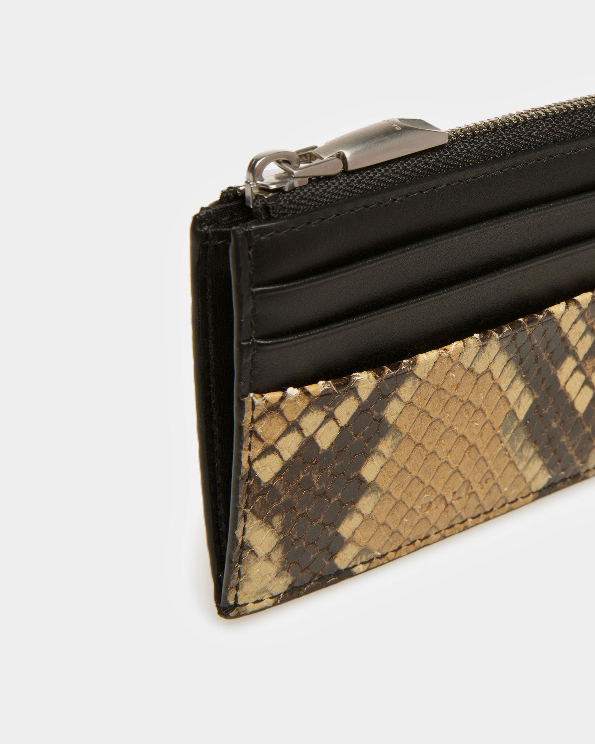 Zipped Coin Holder In Python Print - Men's - Bally - 04