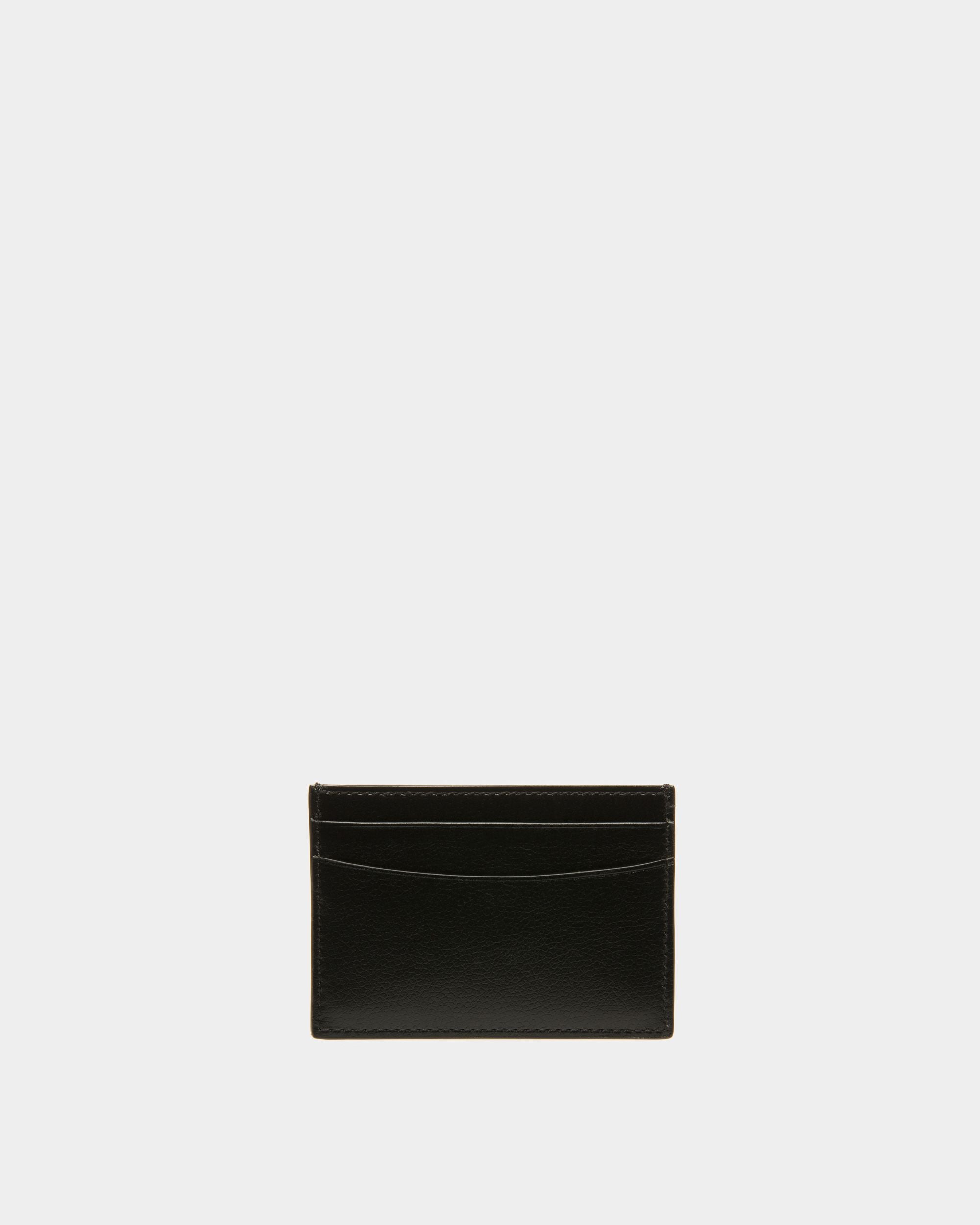 Banque Business Card Holder In Black Leather - Men's - Bally - 02