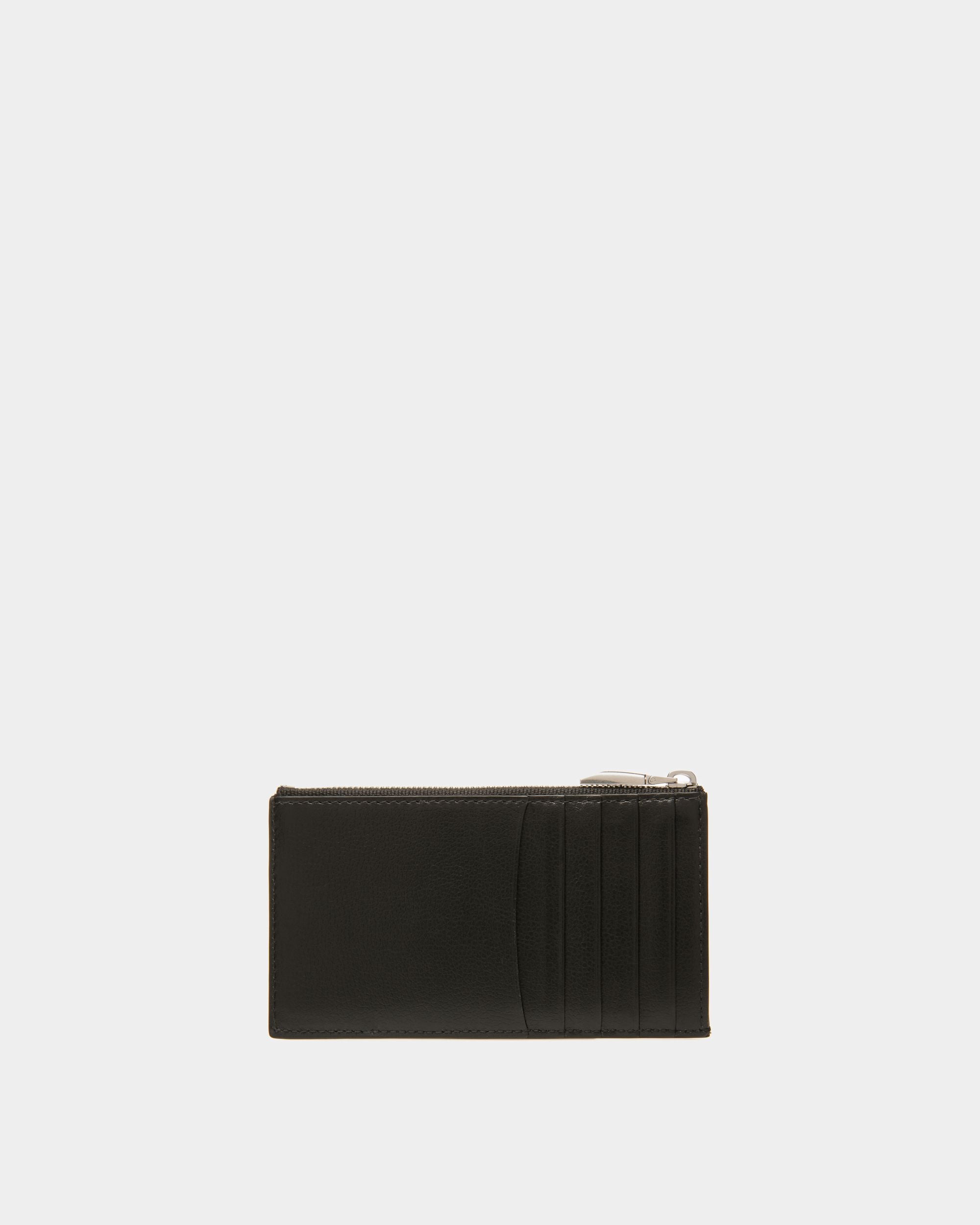 Banque Business Card Holder In Black Leather - Men's - Bally - 02