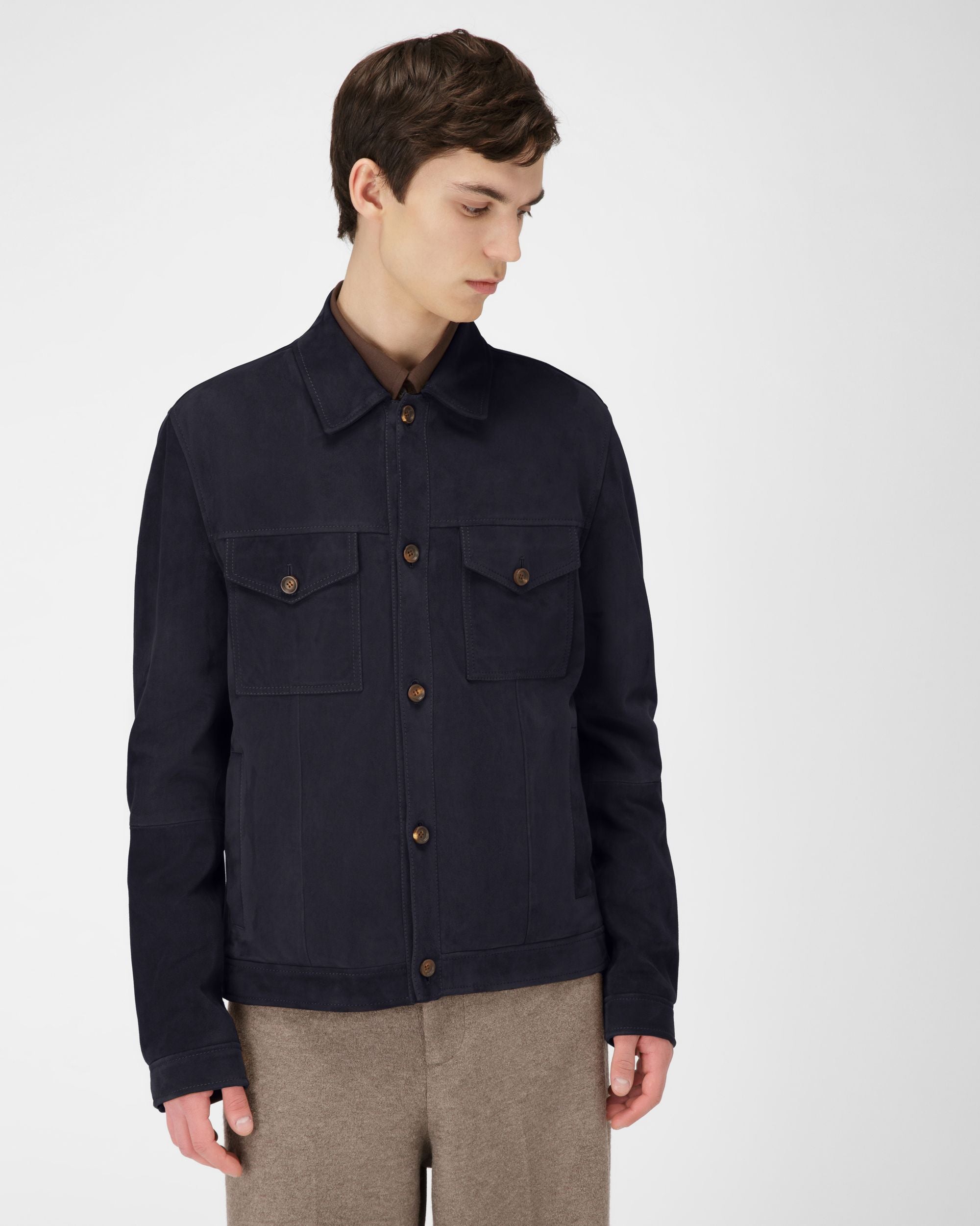 Leather Shirt - Men's - Bally - 01