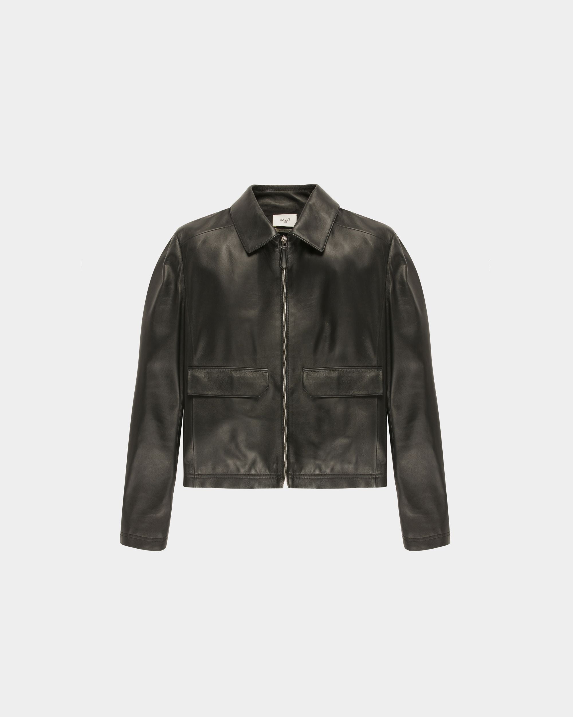 Leather Patch Pocket Jacket - Men's - Bally - 01