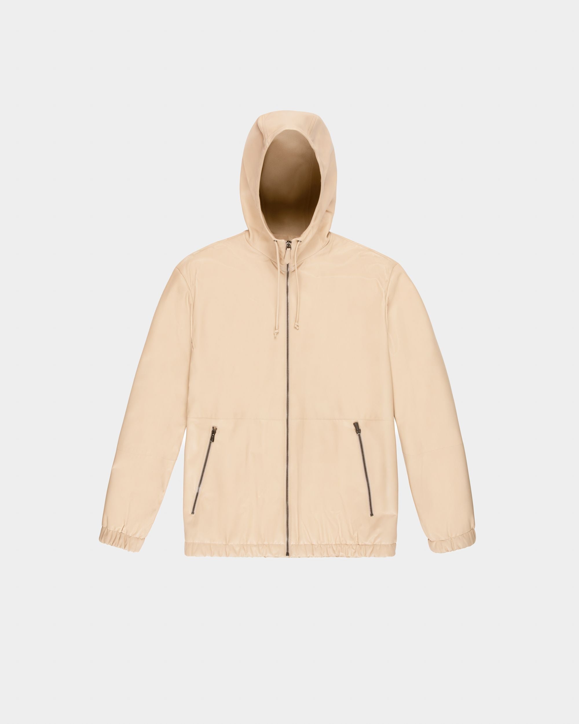 Leather Jacket In Beige - Men's - Bally - 01