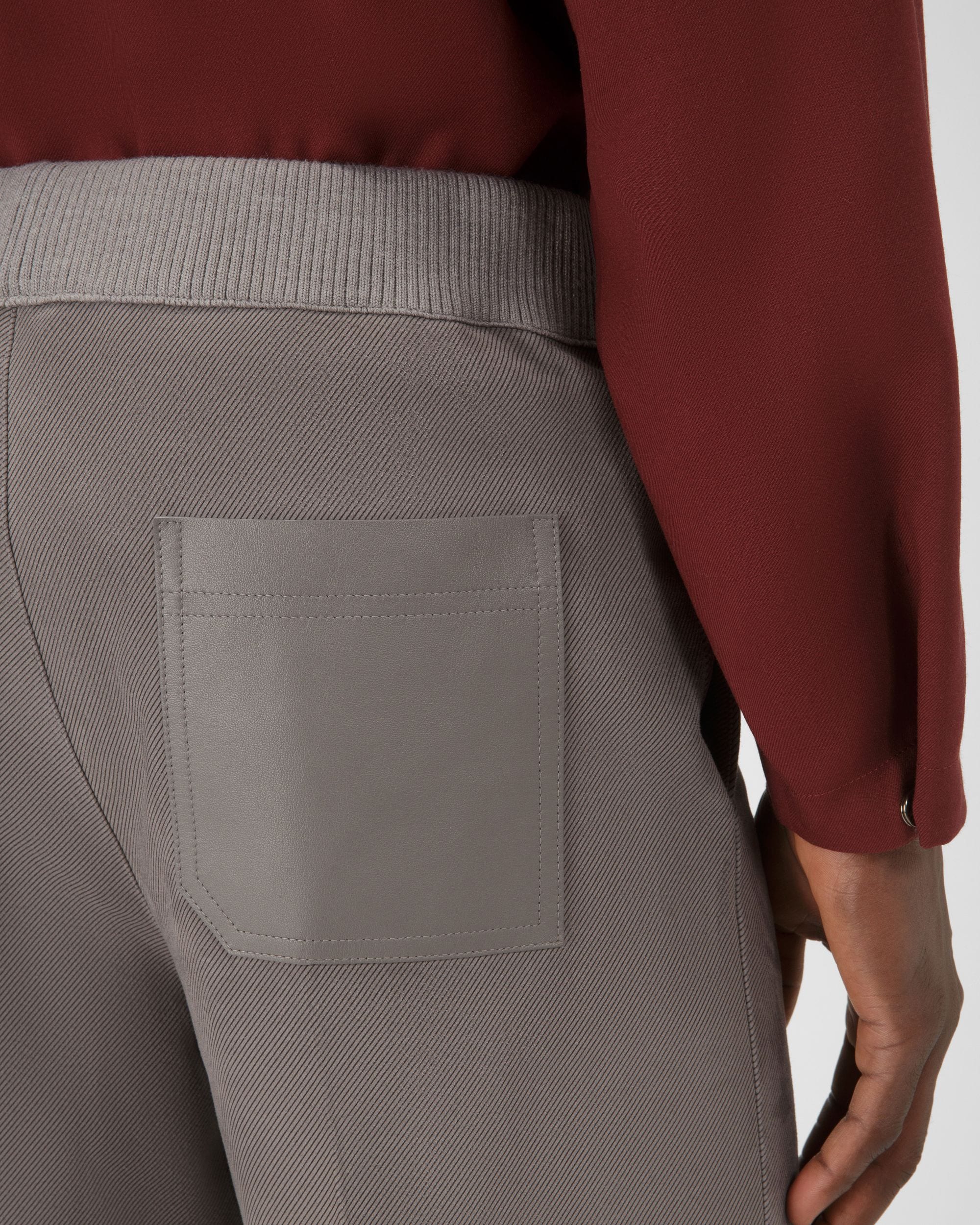 Suede Trousers In Grey - Men's - Bally - 02