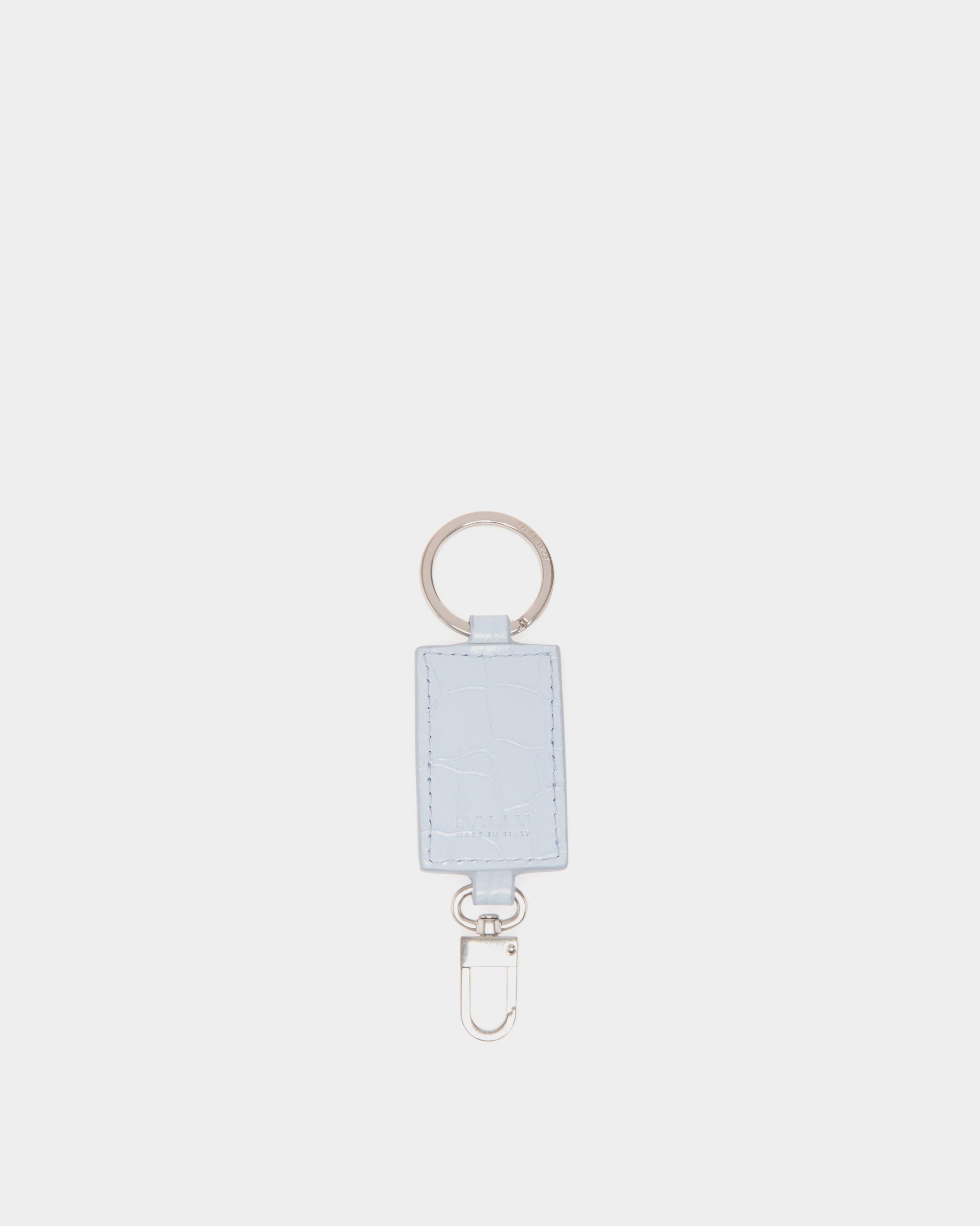 Banque Keychains In Blue Leather - Men's - Bally - 02