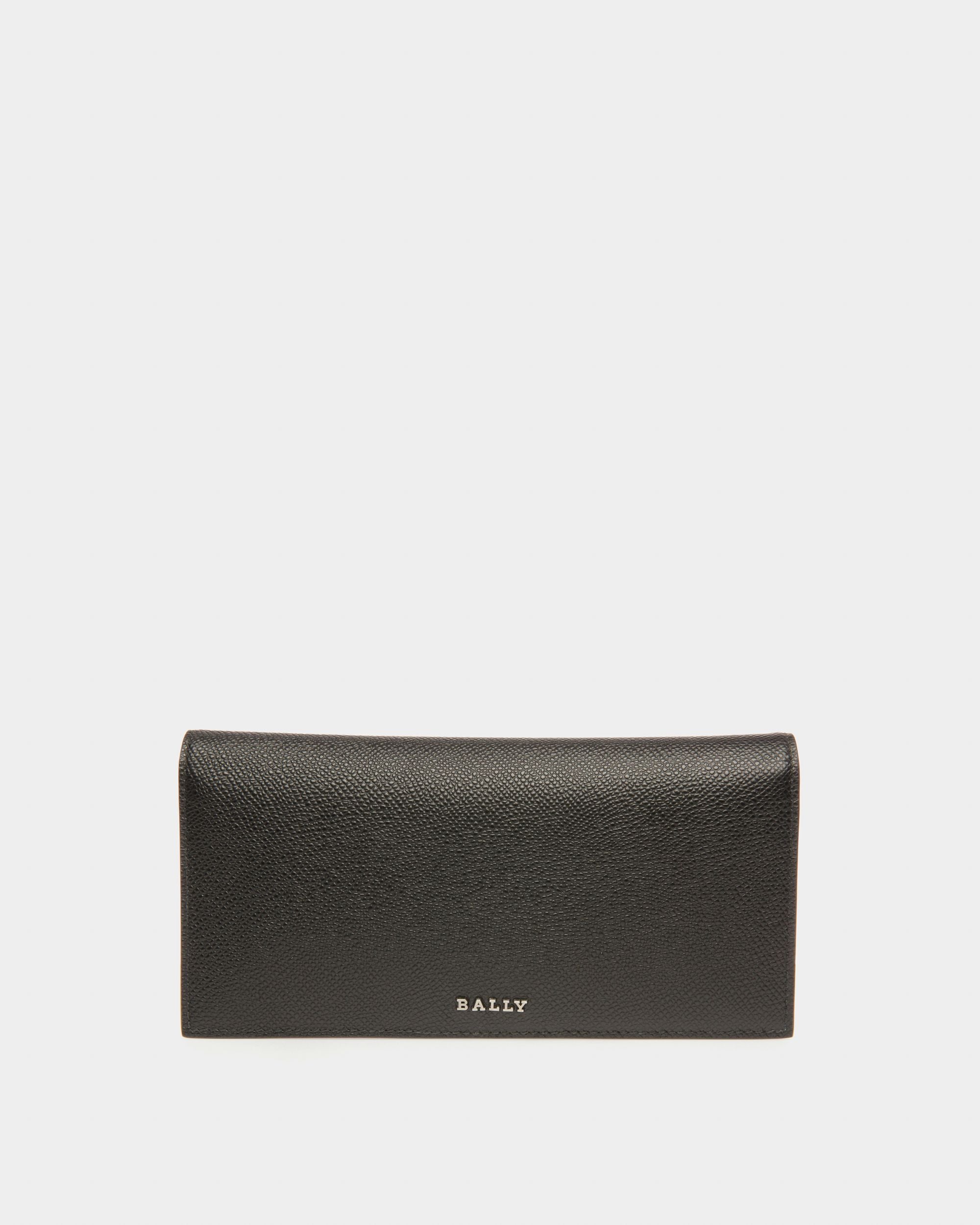 Baliro Leather Continental Wallet In Black & Blue - Men's - Bally - 01