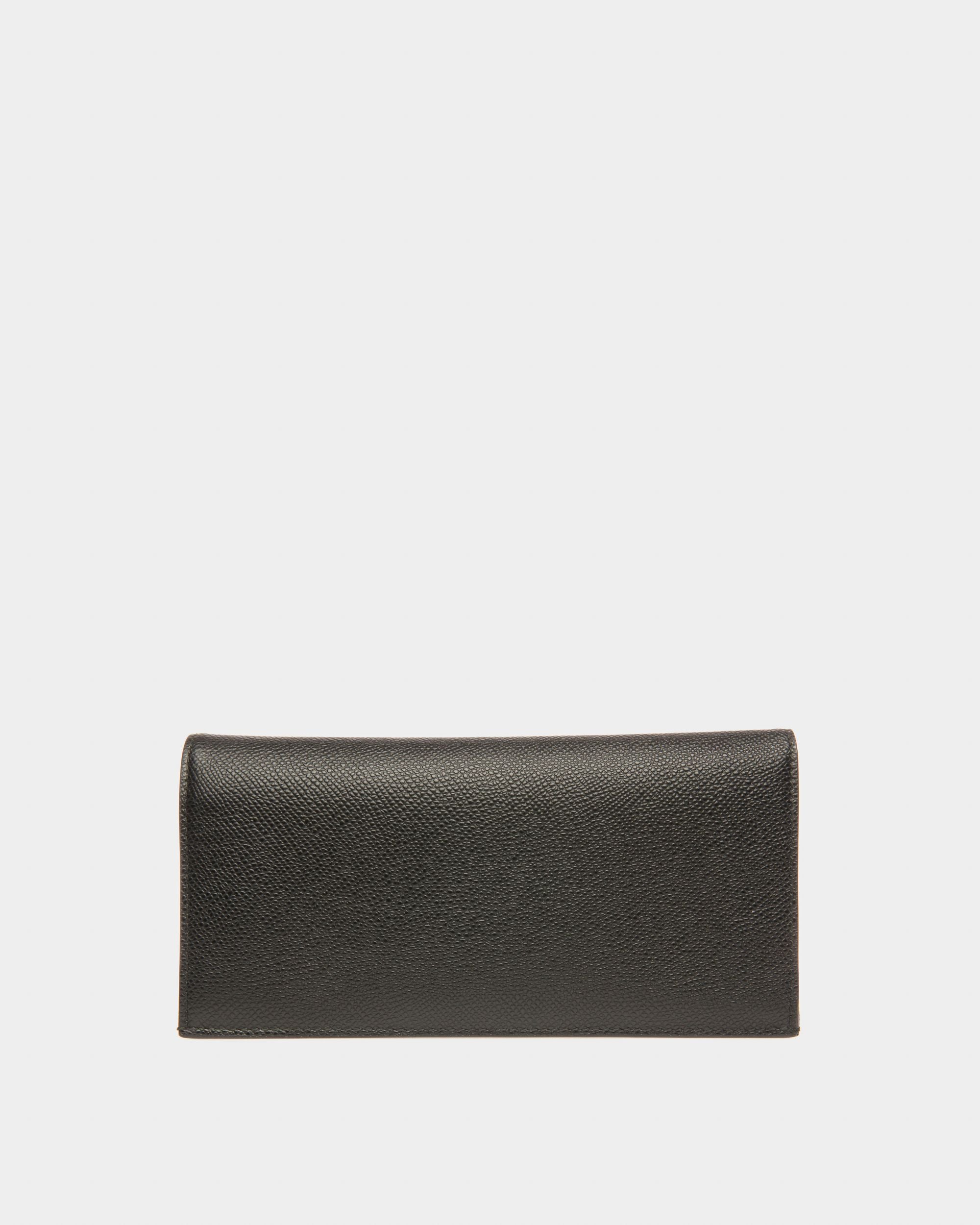 Baliro Leather Continental Wallet In Black & Blue - Men's - Bally - 02