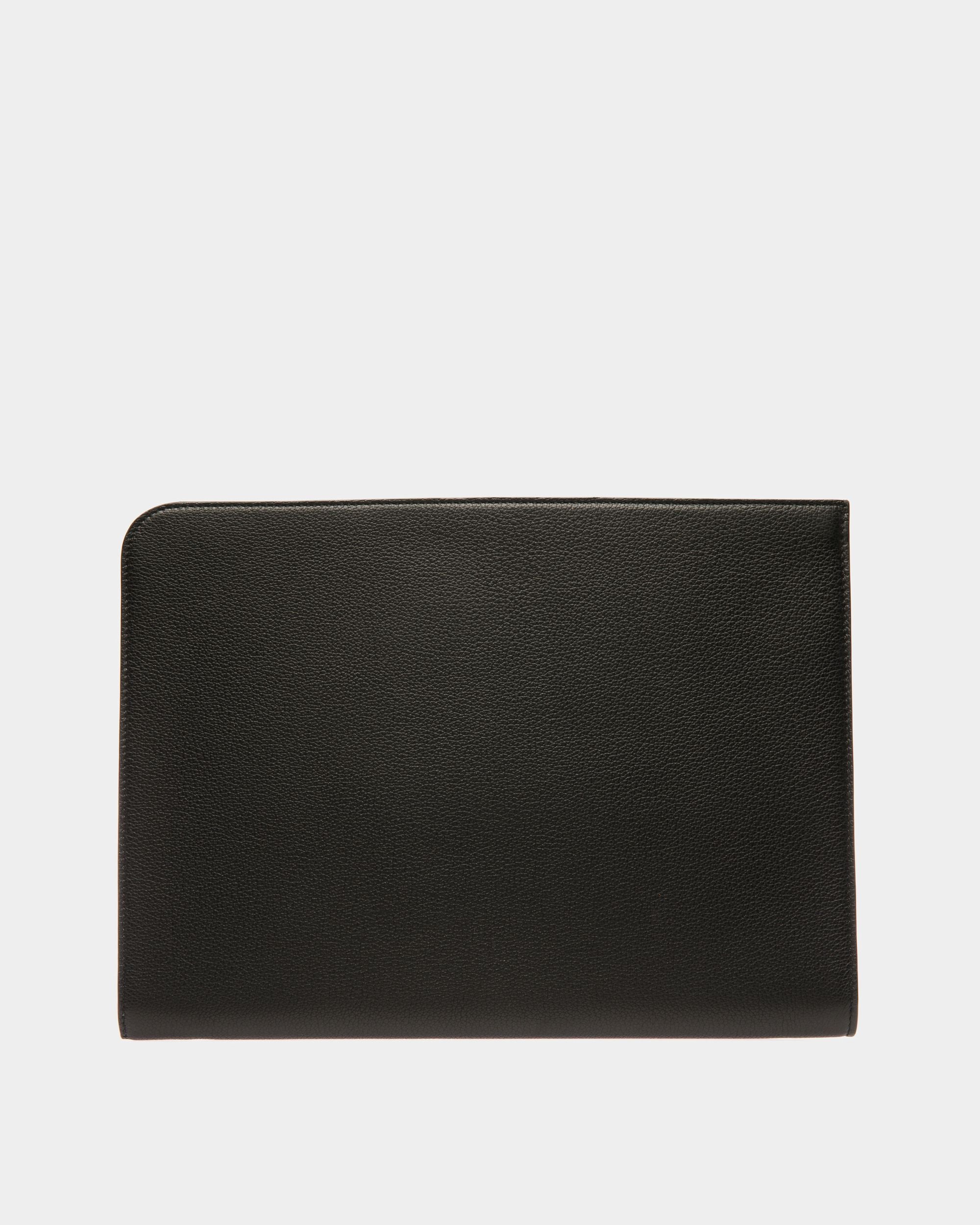 Tech Folio In Black Leather - Men's - Bally - 02