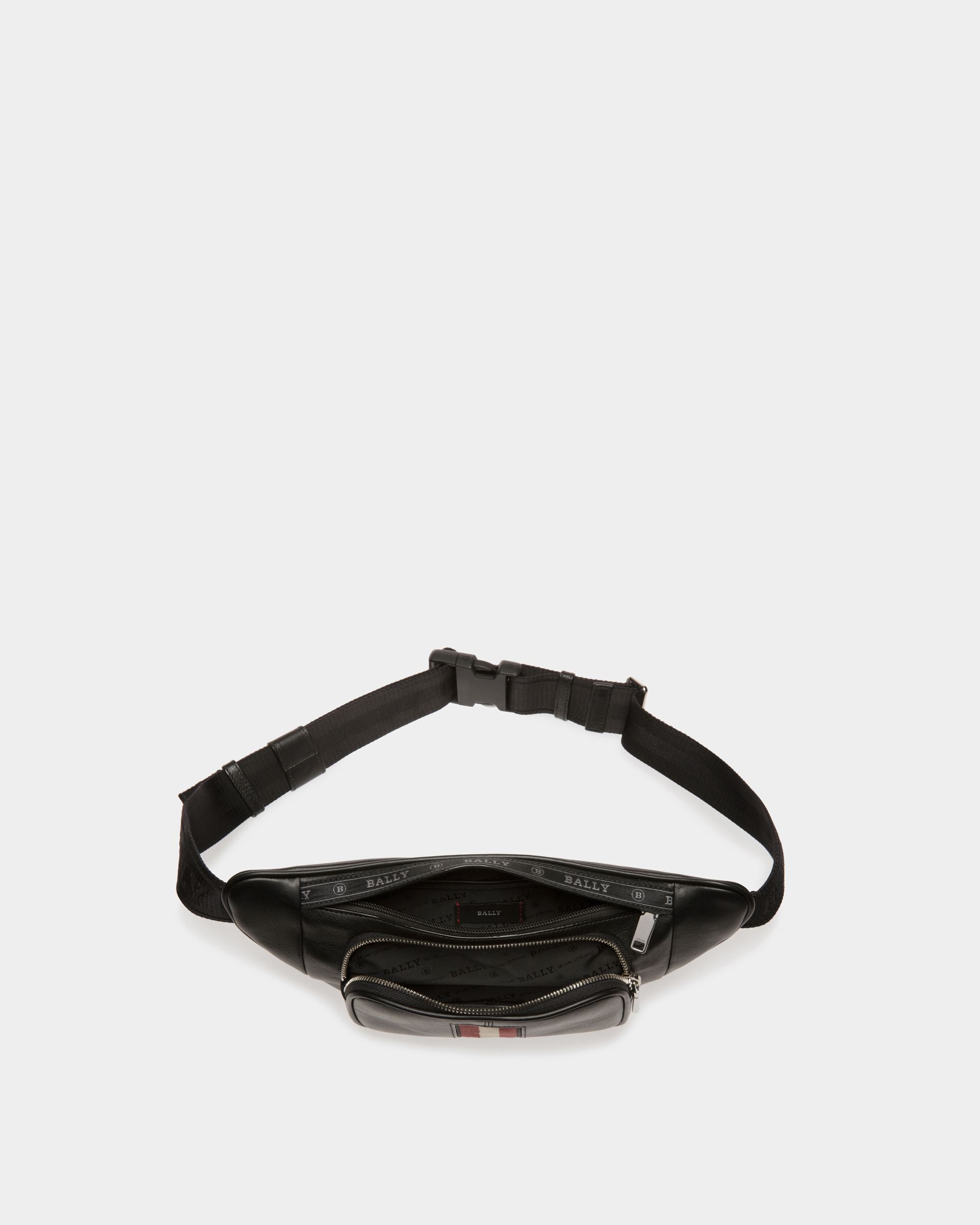 Borris Leather Bum Bag In Black - Men's - Bally - 03