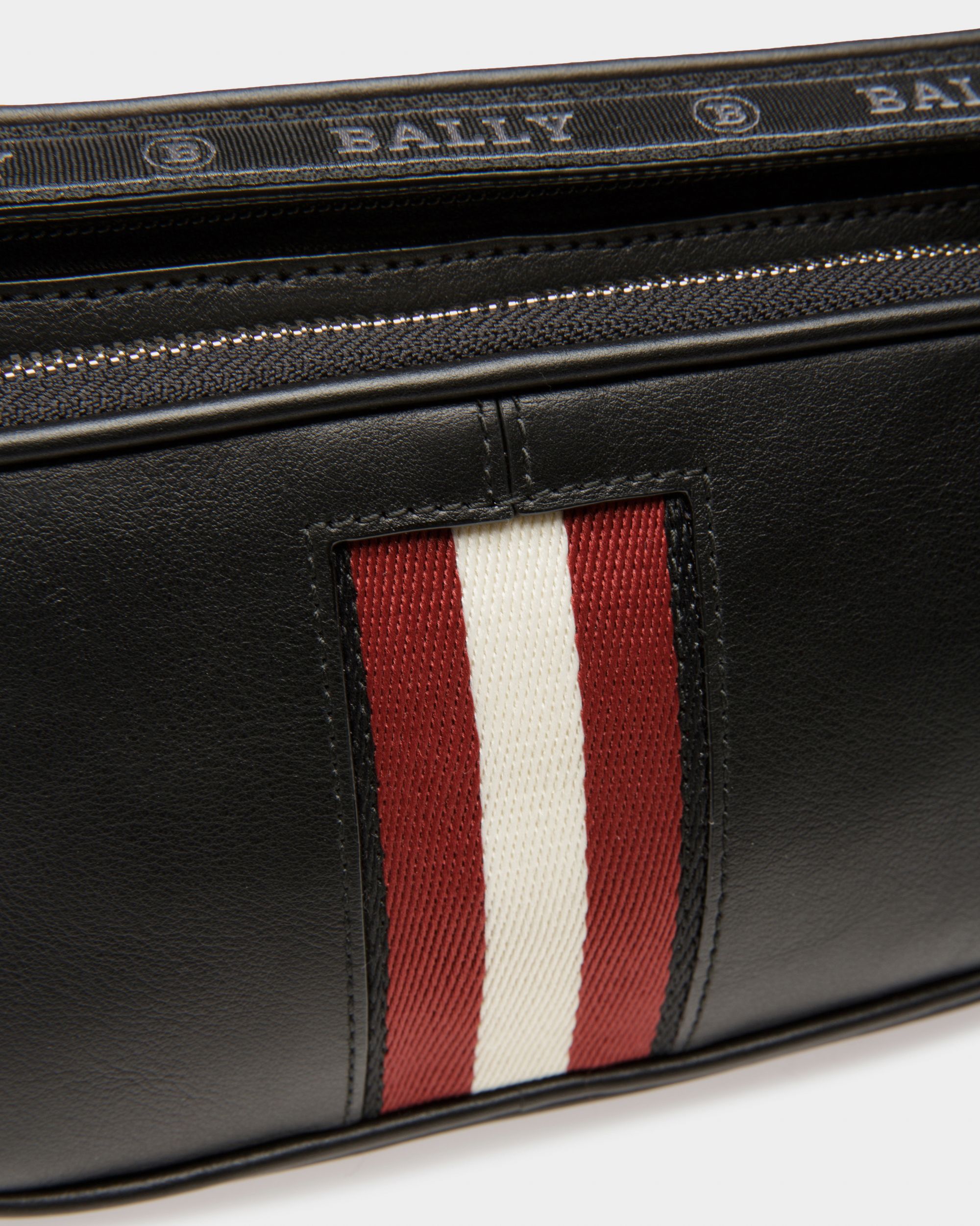 Borris Leather Bum Bag In Black - Men's - Bally - 04