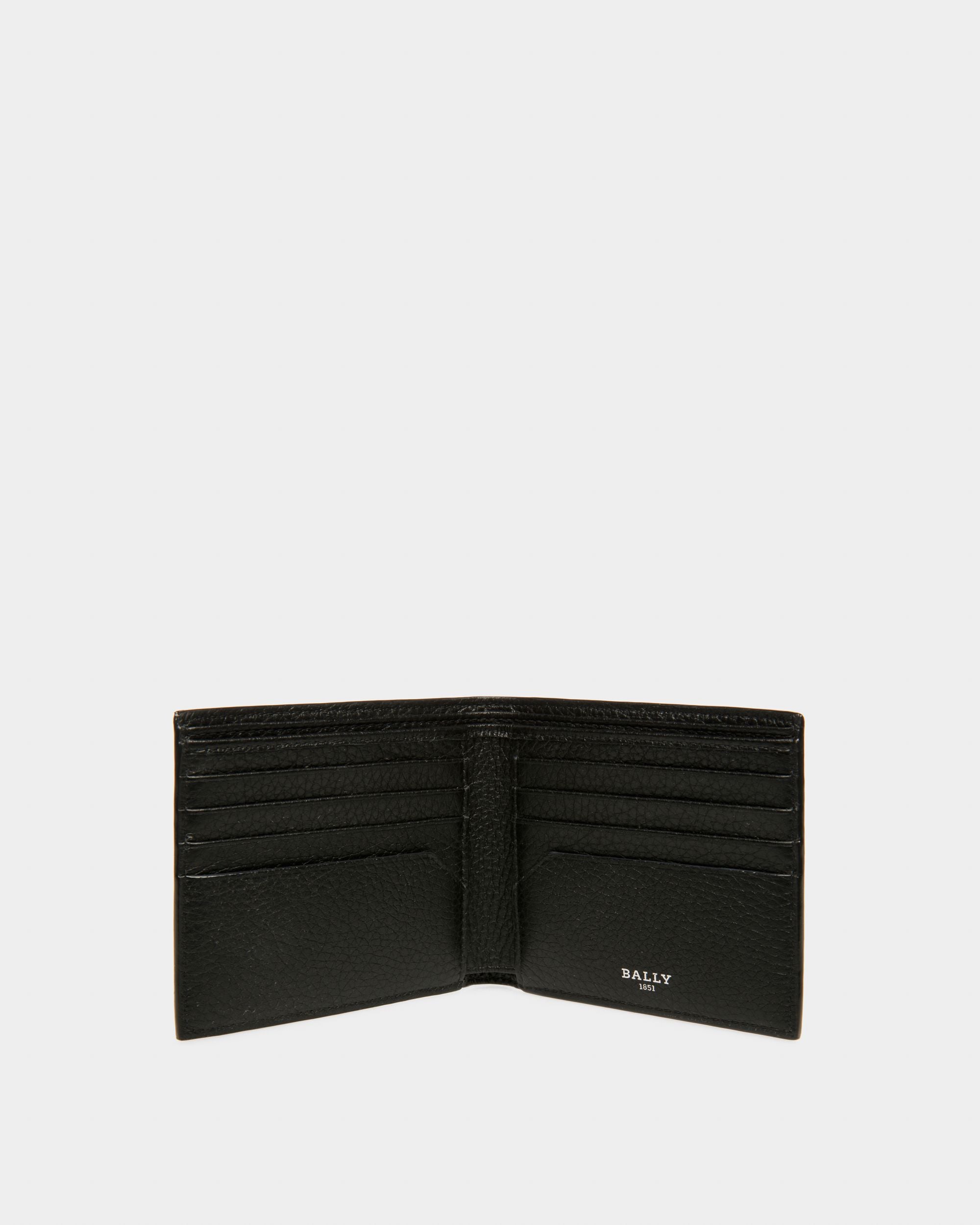 Scrasai Leather Wallet In Black - Men's - Bally - 03