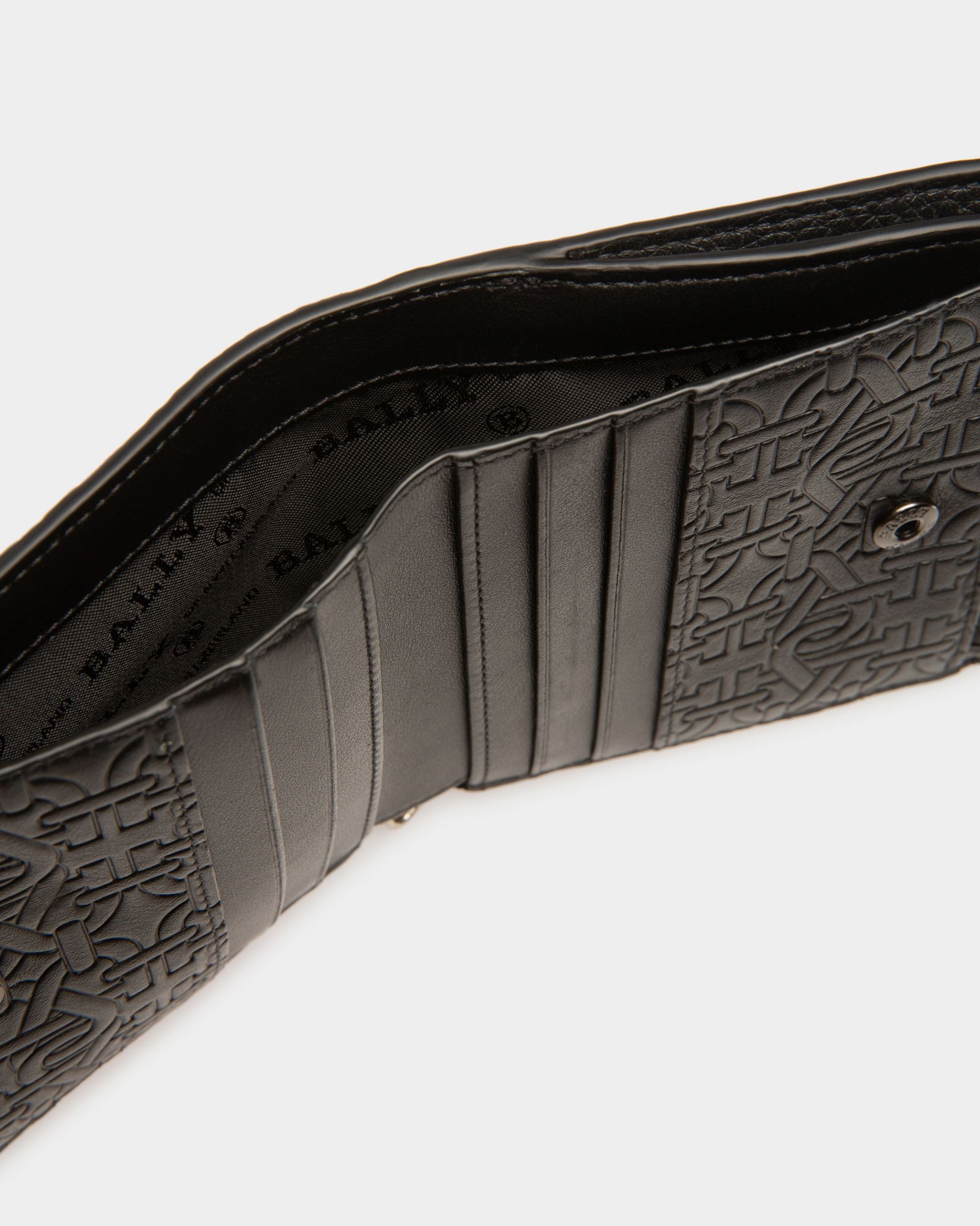 Bunner Leather Wallet In Black - Men's - Bally - 04