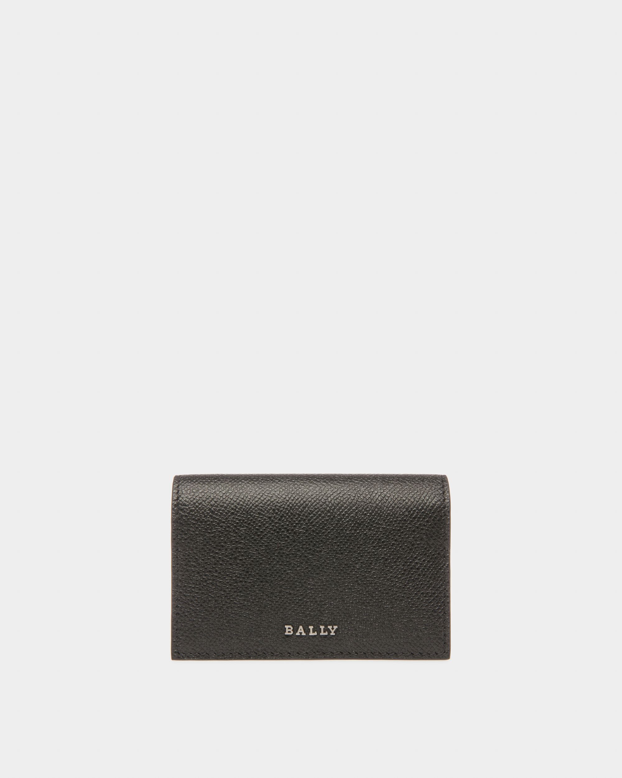 Men s Brenty Leather Wallet In Black Blue Bally