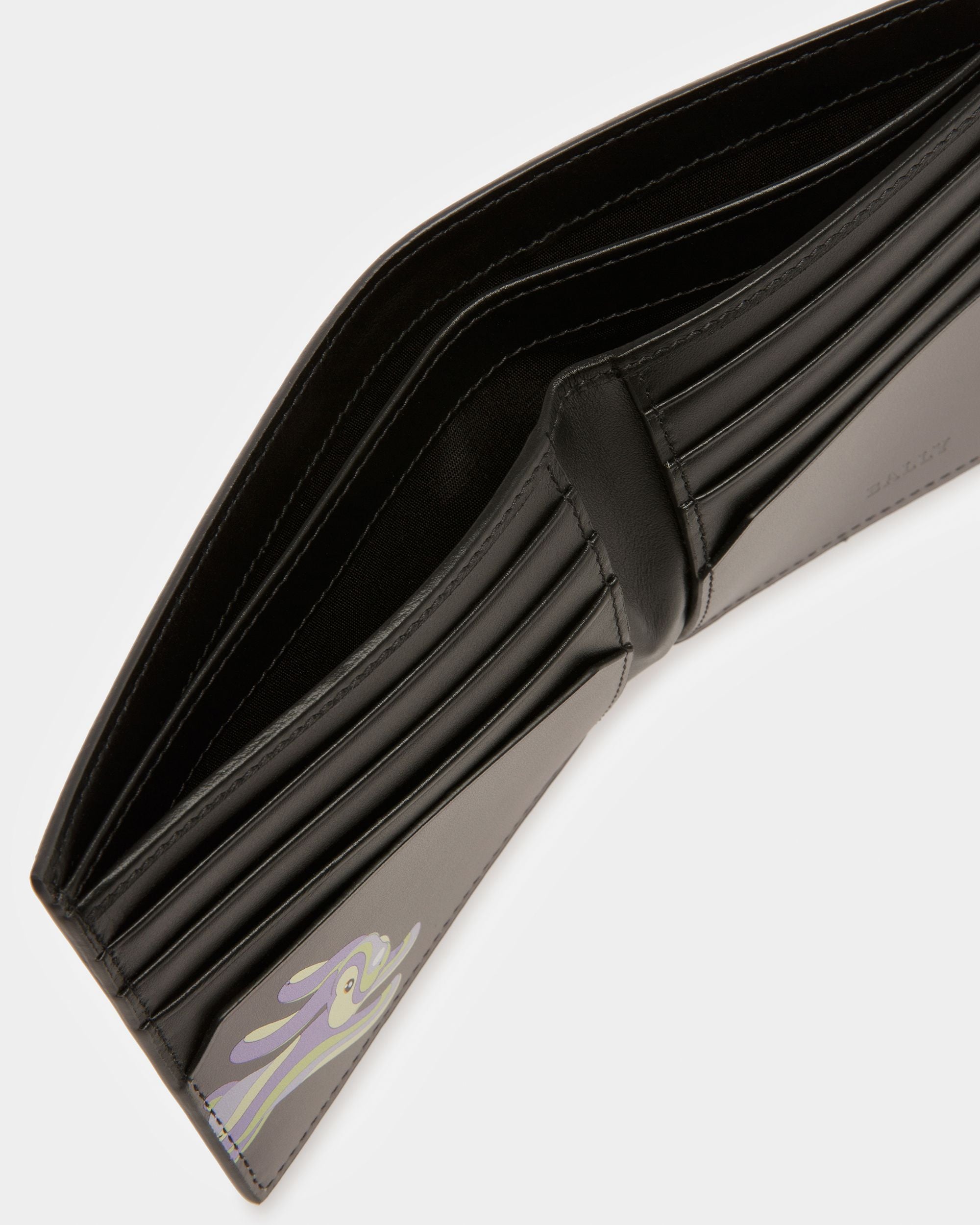 Brasai Leather Wallet In Black - Men's - Bally - 05