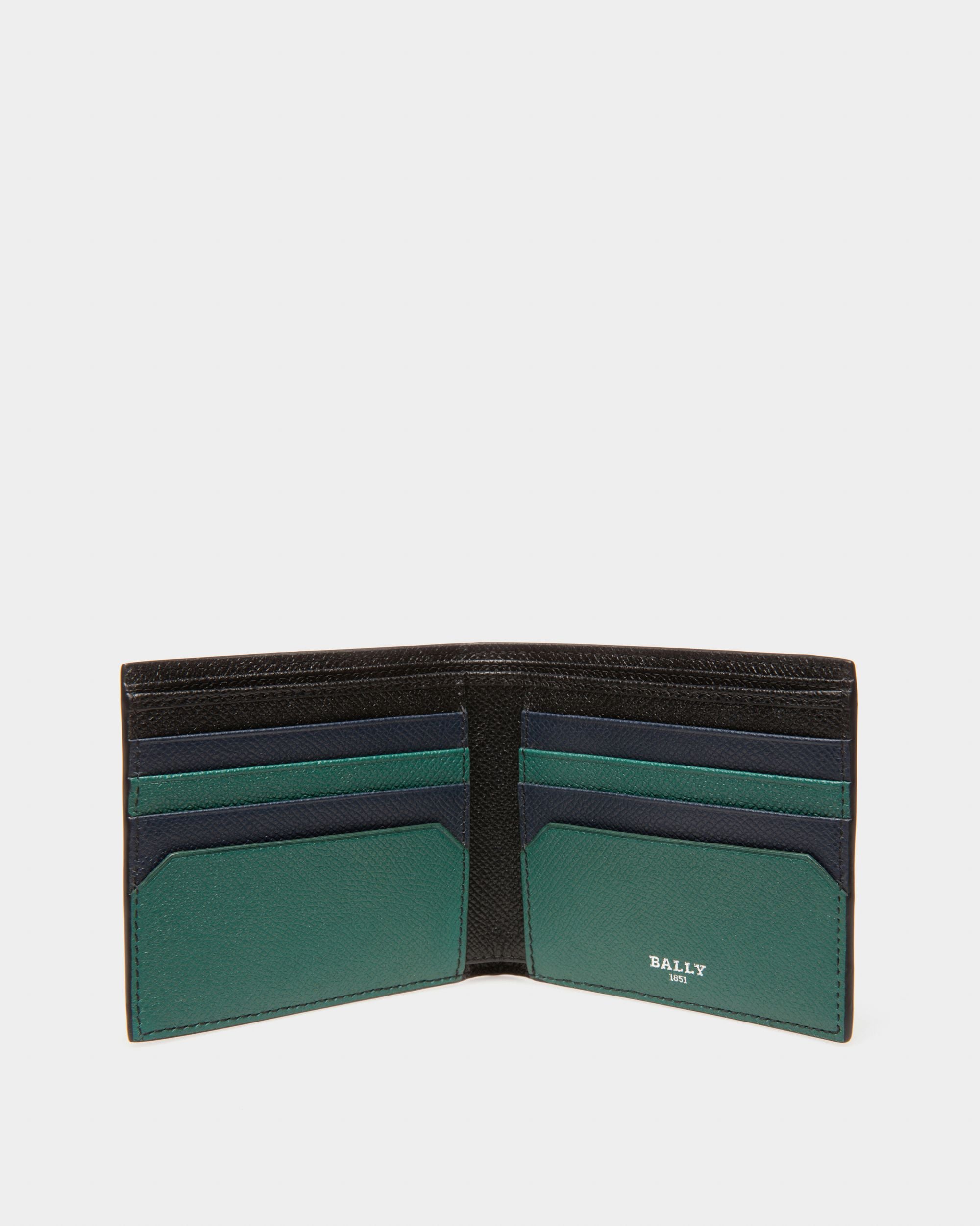 Bollen Leather Wallet In Green - Men's - Bally - 03