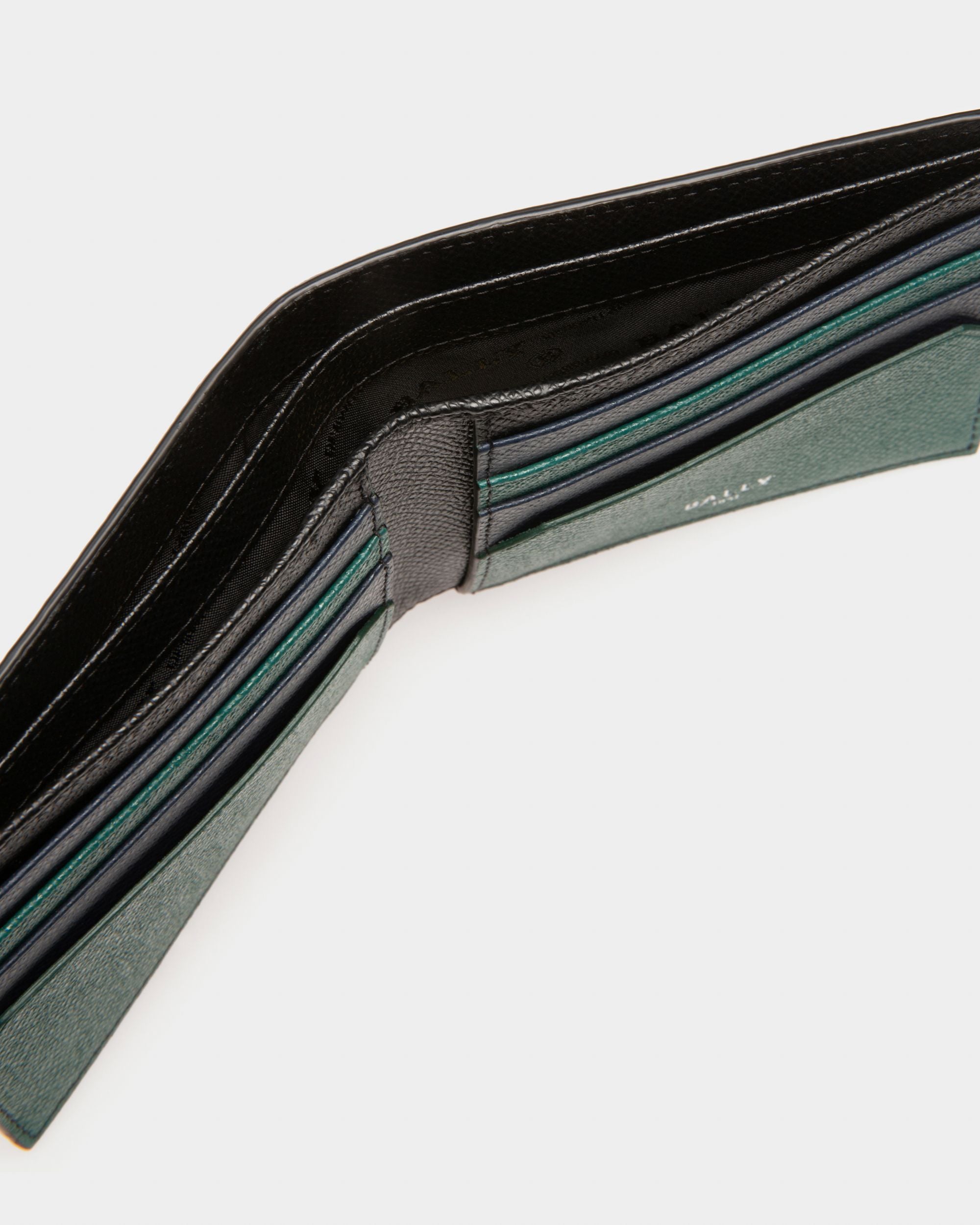 Bollen Leather Wallet In Green - Men's - Bally - 04