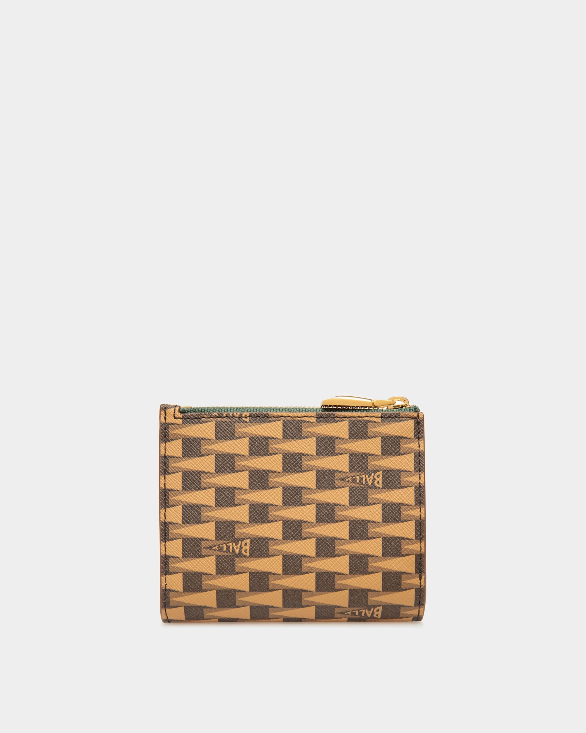Pennant Wallet In Desert And Kelly Green Leather And TPU - Men's - Bally - 02