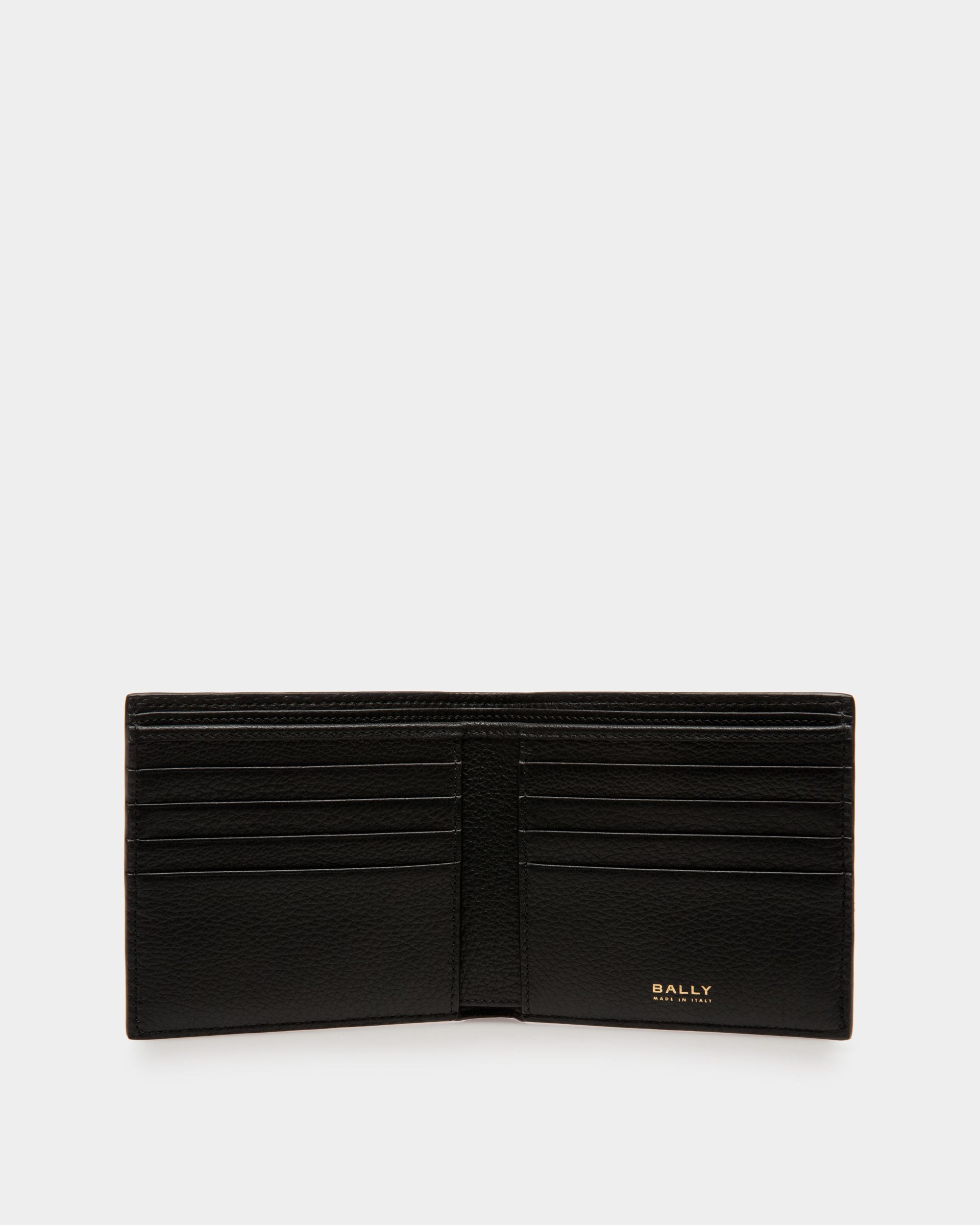 Bifold 8 CC Wallet In Black Leather - Men's - Bally - 03