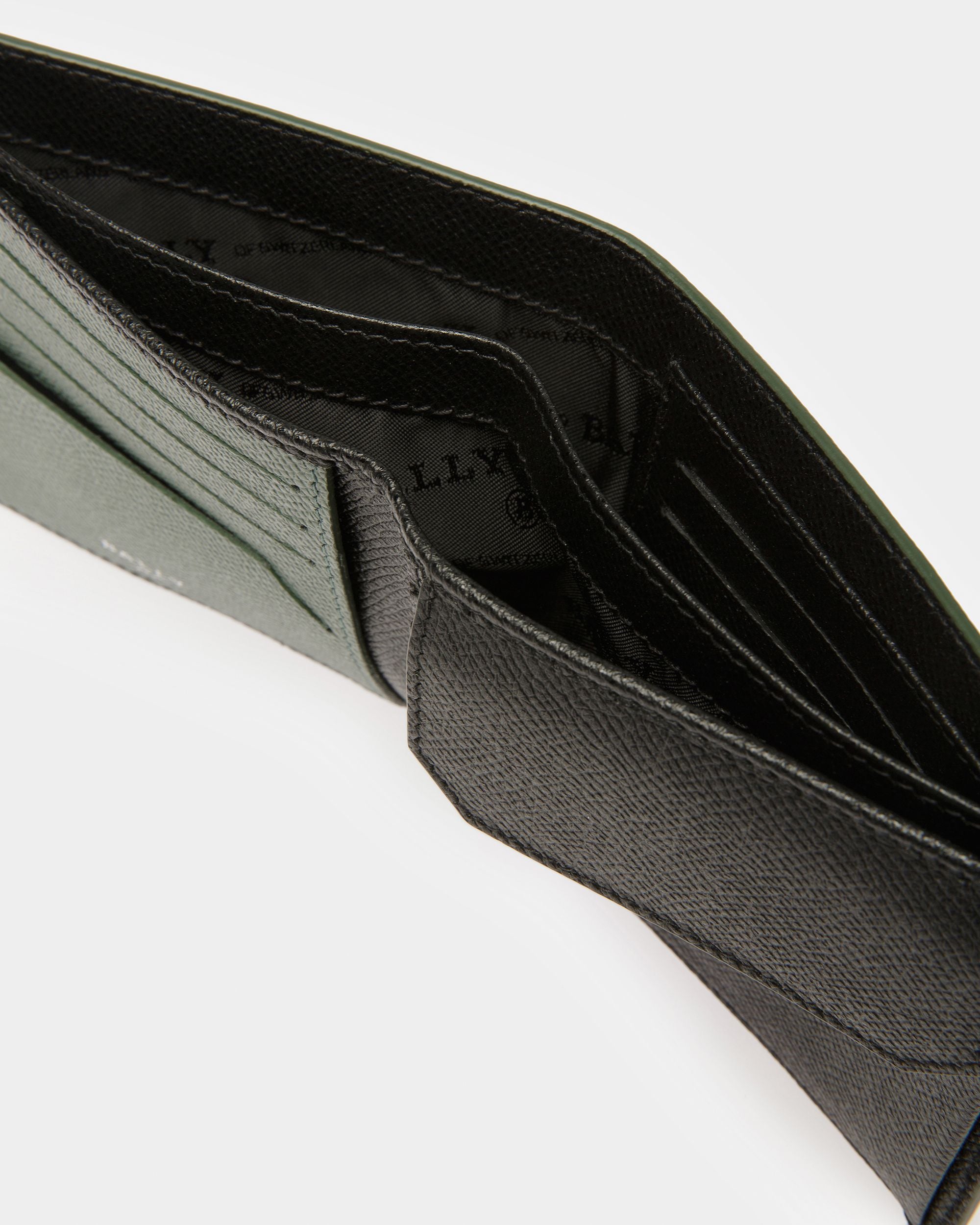 Bribel Leather Coin Wallet In Sage - Men's - Bally - 04