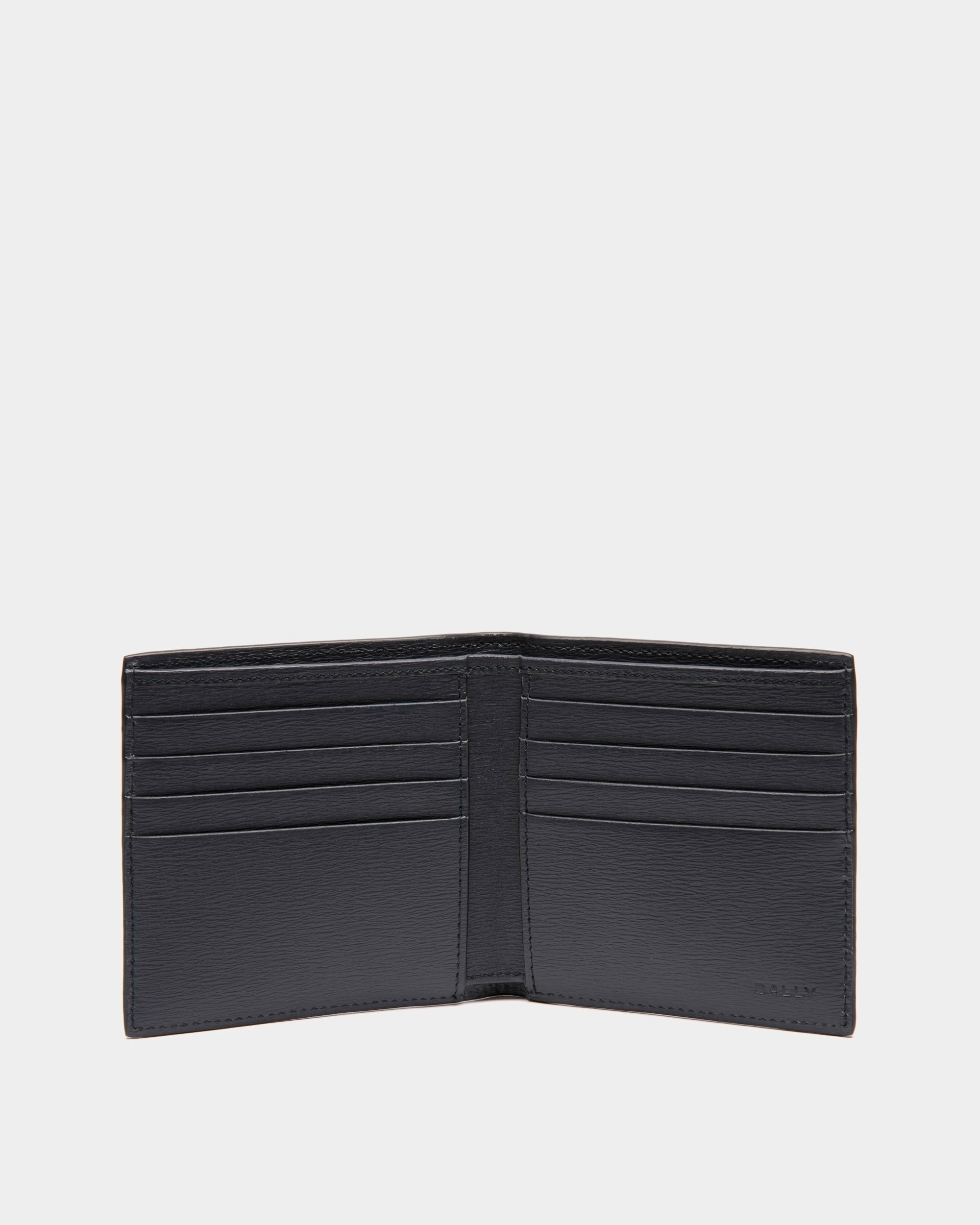 Crossing Bifold Wallet in Blue Leather - Men's - Bally - 03