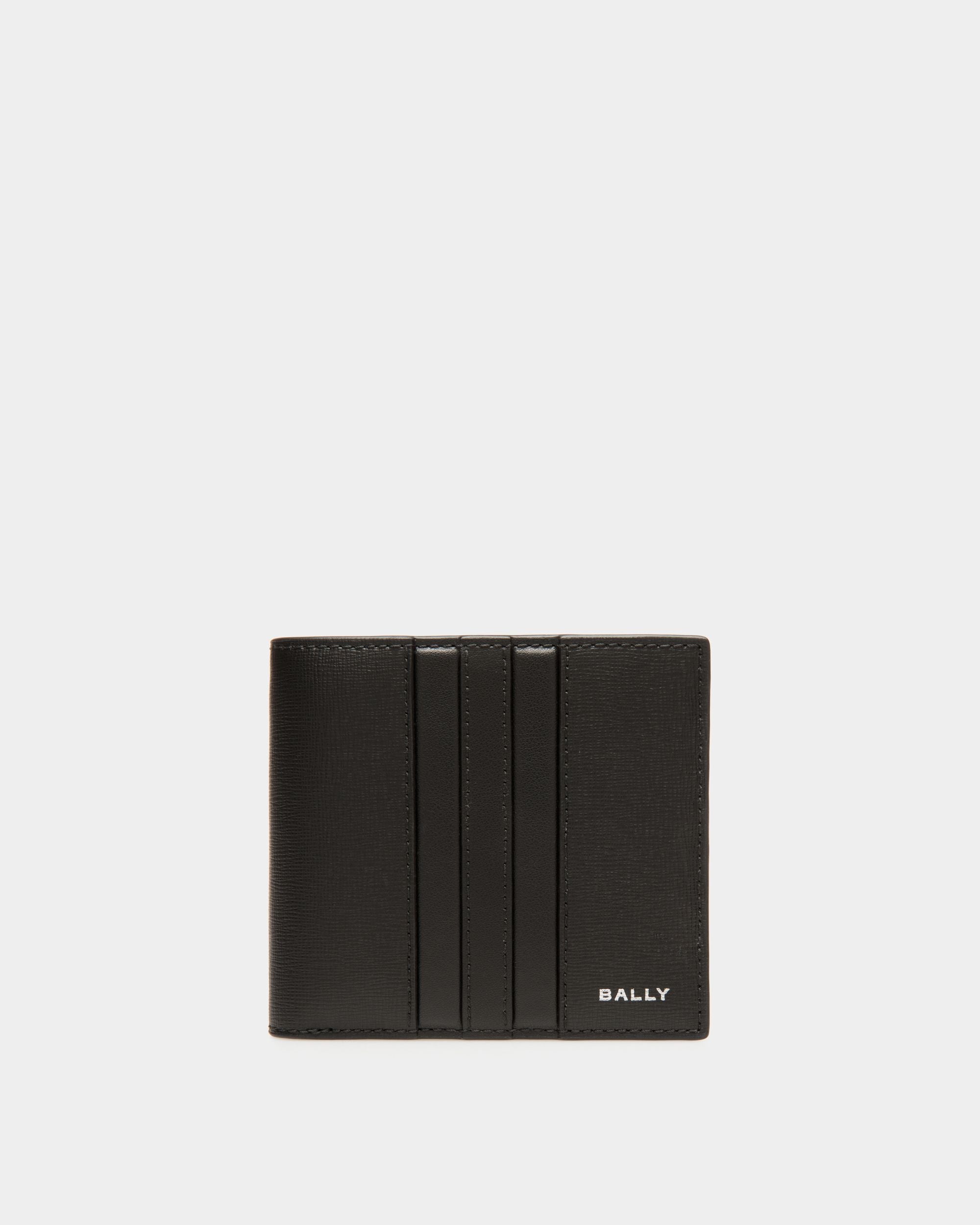Mythos Bifold In Black Recycled Leather - Men's - Bally - 01