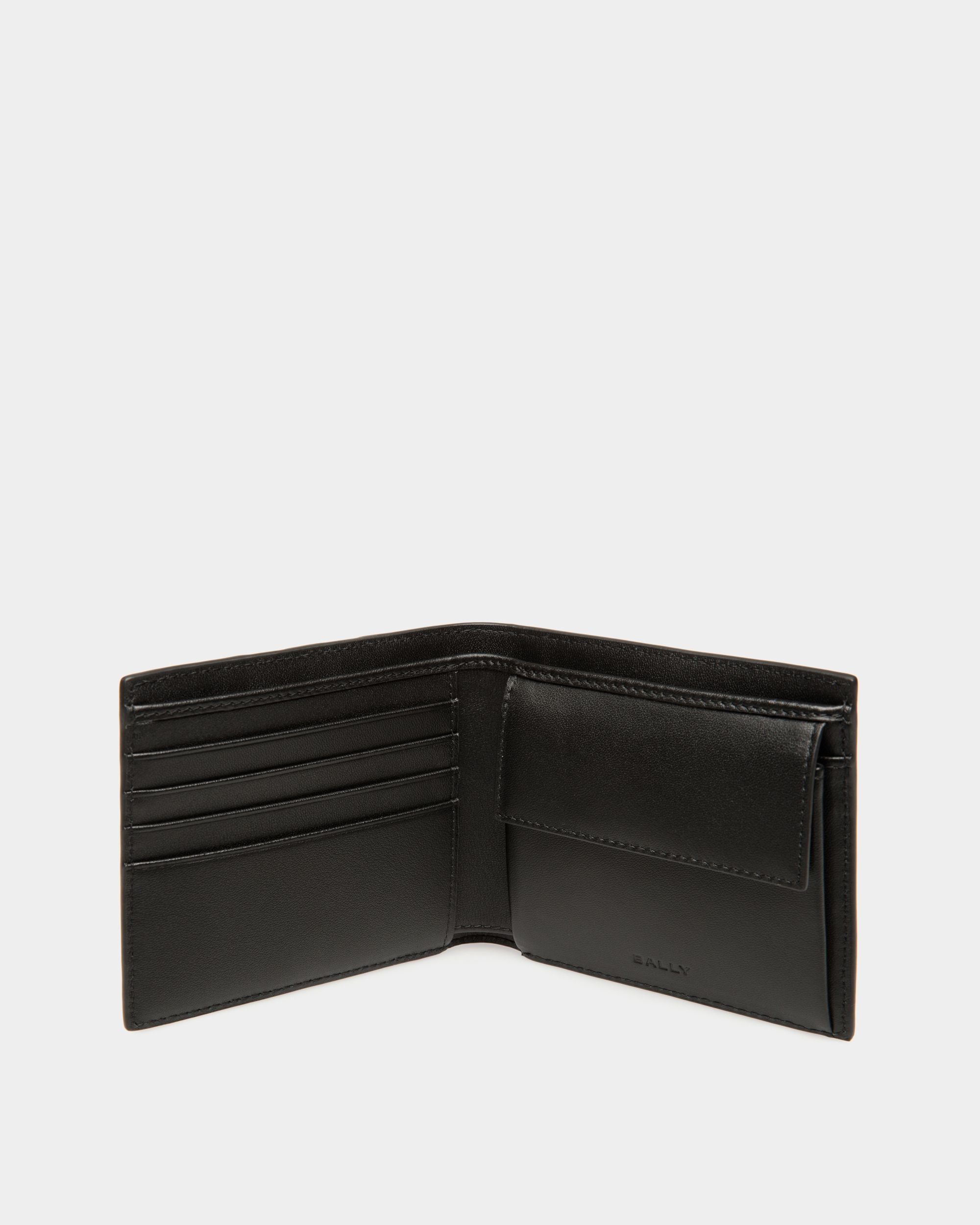 Mythos Bifold In Black Recycled Leather - Men's - Bally - 08