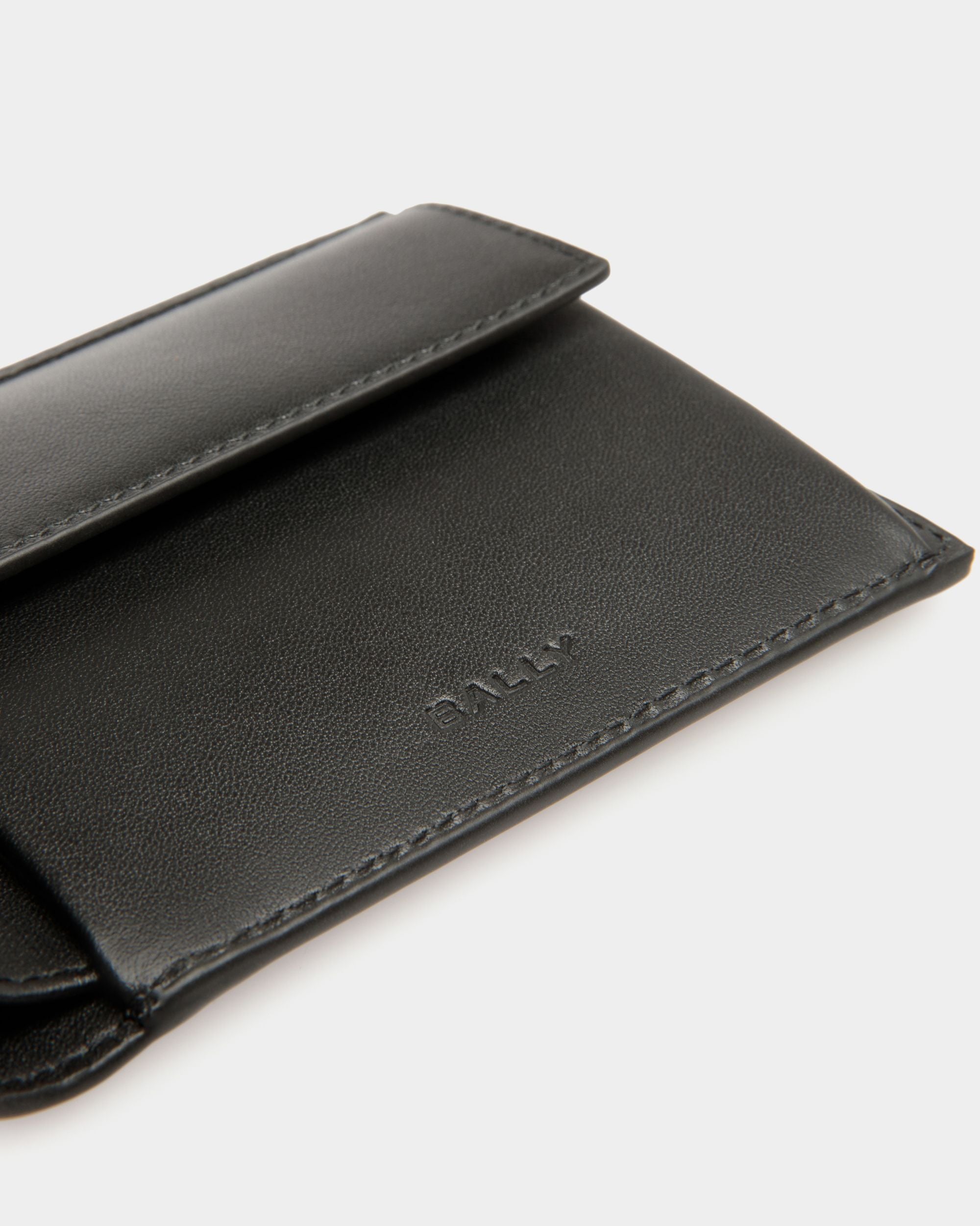 Mythos Bifold In Black Recycled Leather - Men's - Bally - 05
