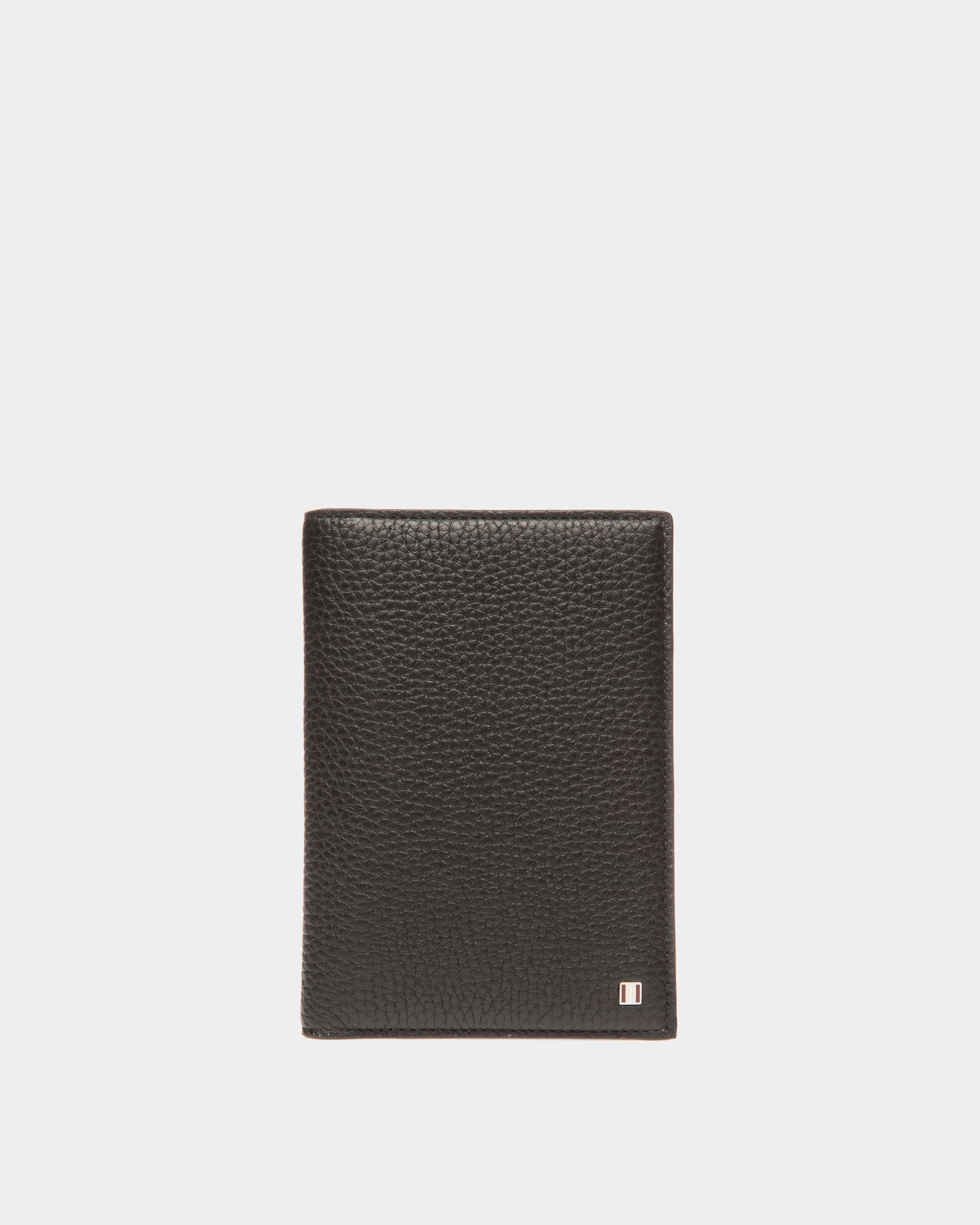 Bovert Leather Passport Holder In Black - Men's - Bally - 01